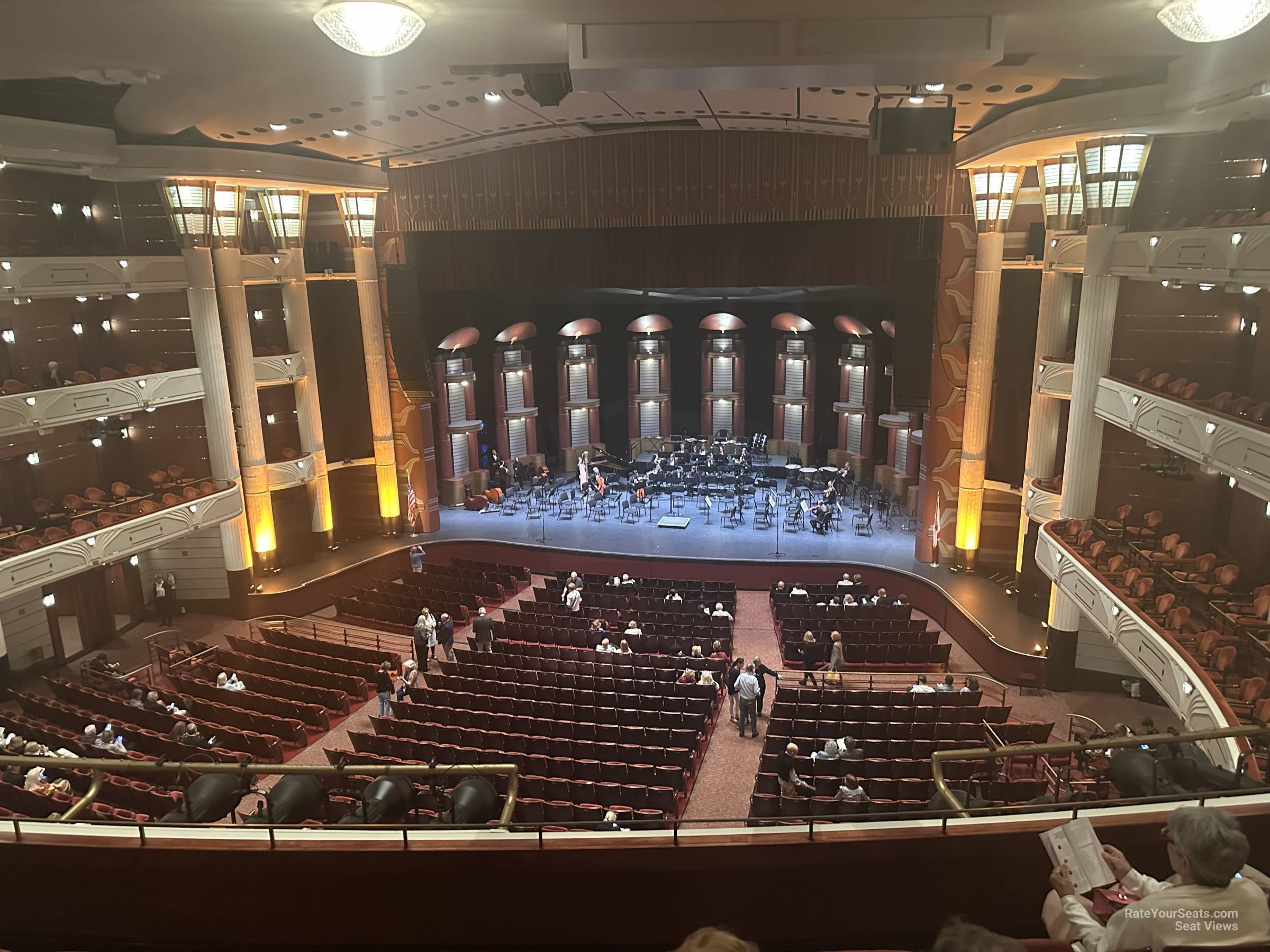 view from loge row c seat view - kravis center - dreyfoos hall