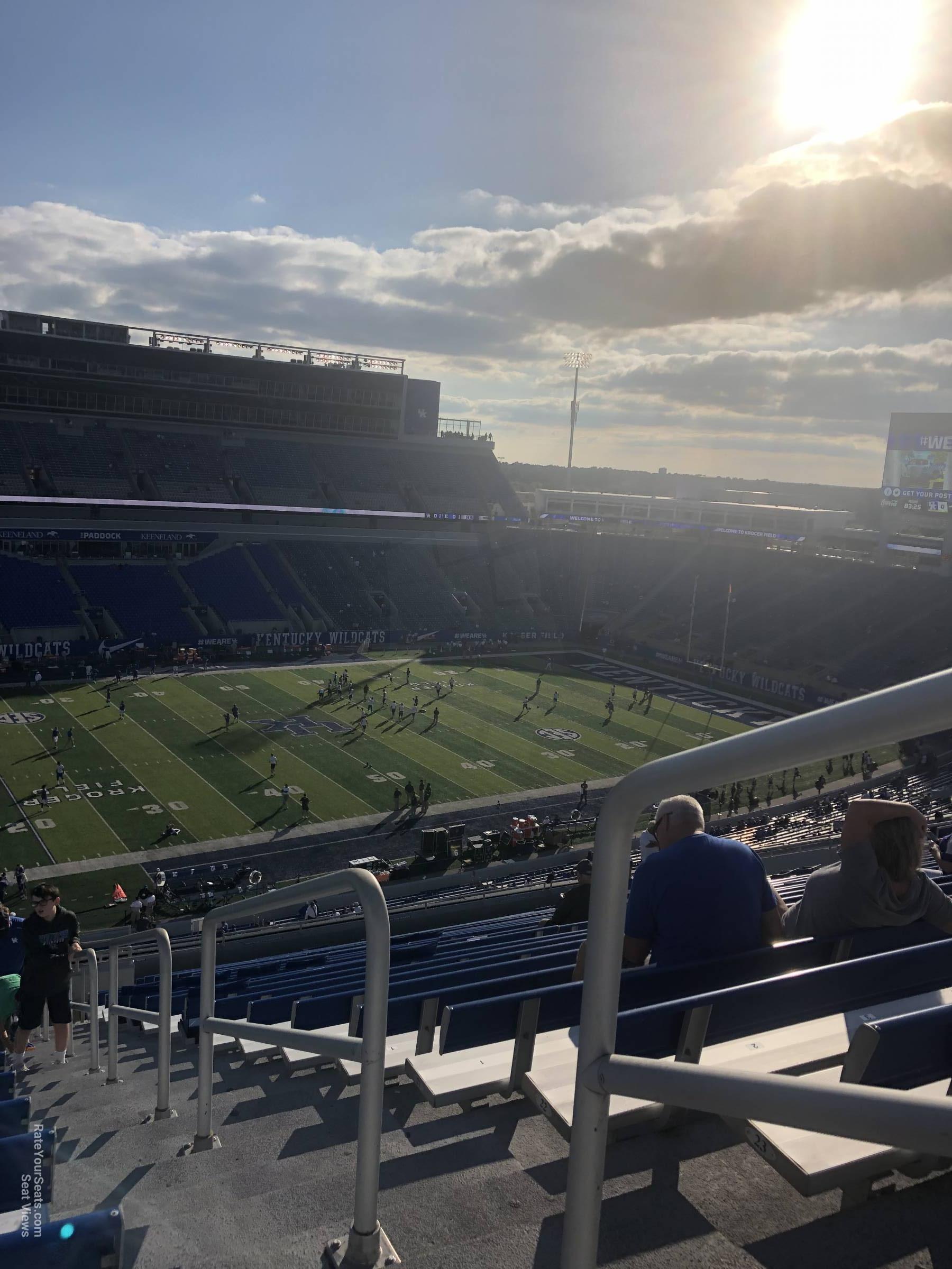 section 202, row 25 seat view  - kroger field