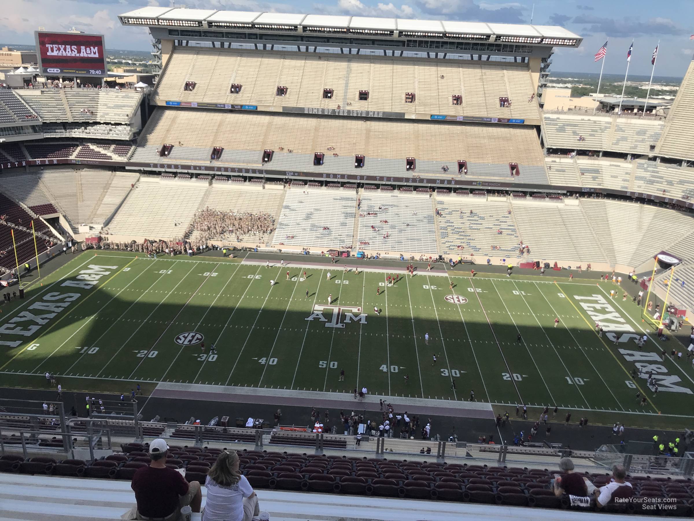 section 404, row 15 seat view  - kyle field