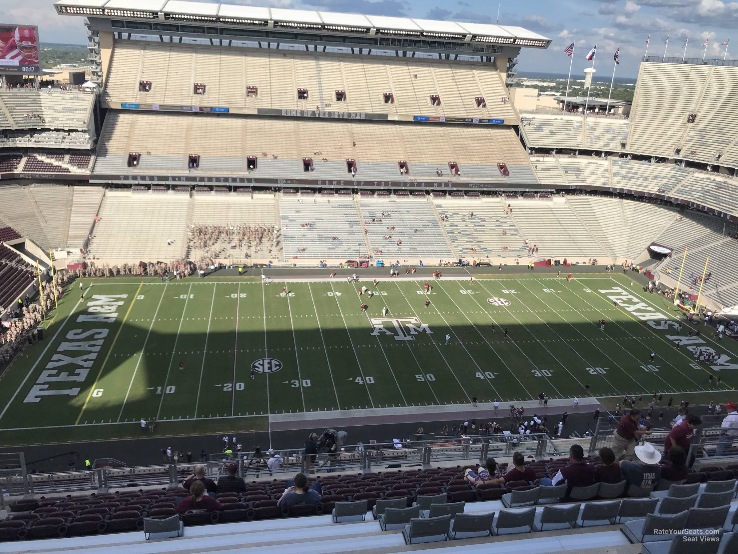 section 406, row 15 seat view  - kyle field