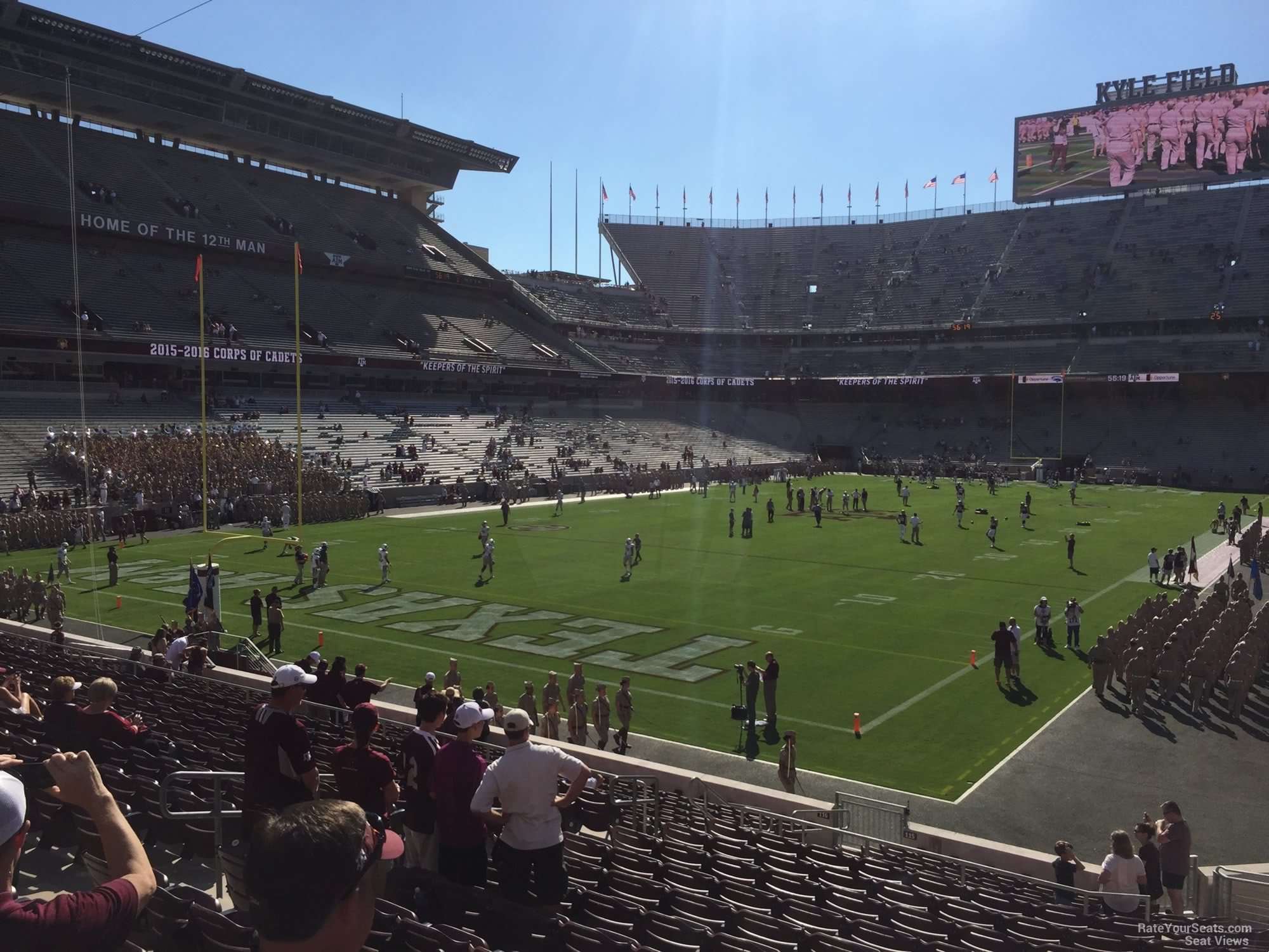section 115, row 20 seat view  - kyle field