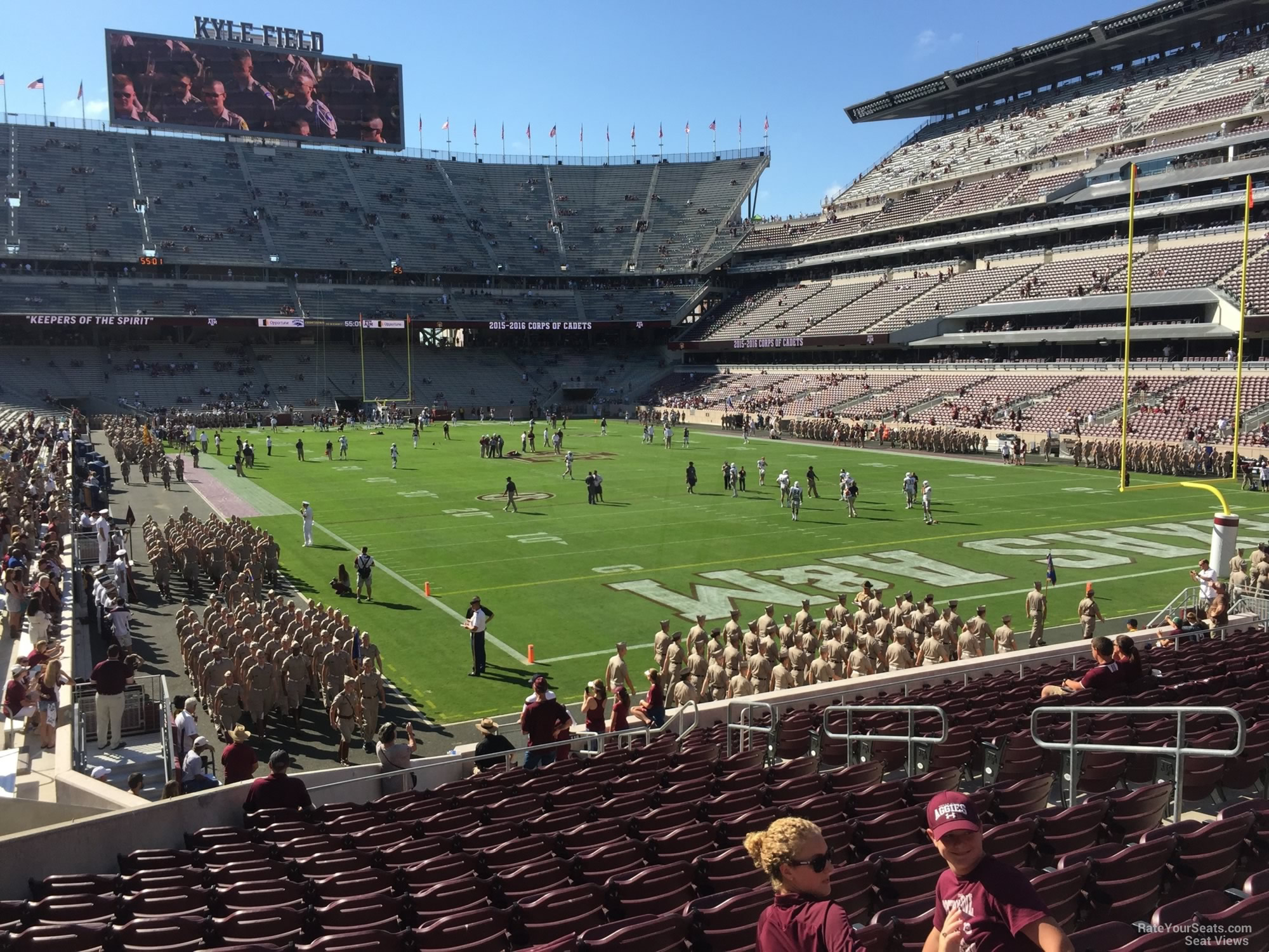 section 119, row 20 seat view  - kyle field