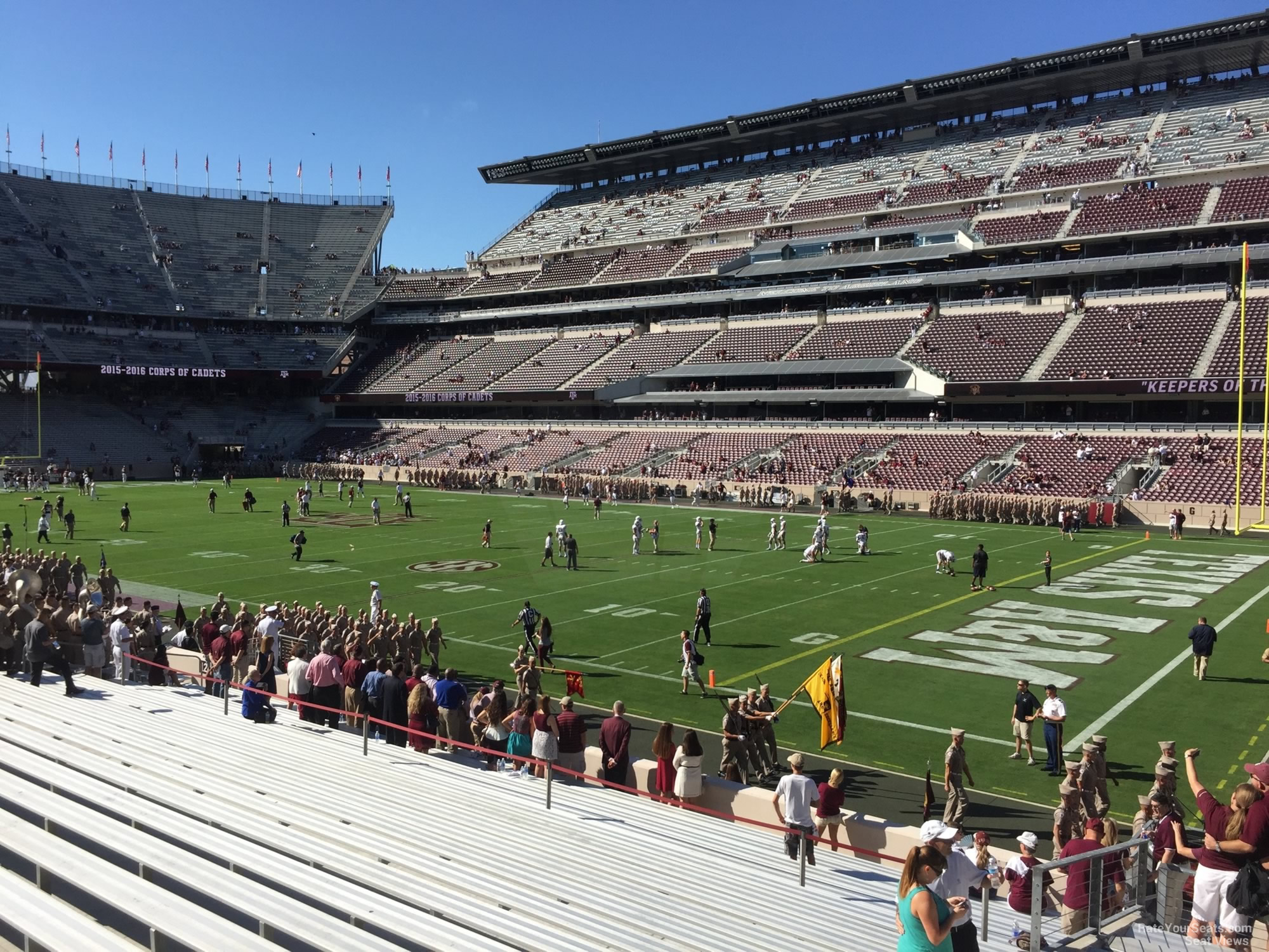 section 122, row 20 seat view  - kyle field