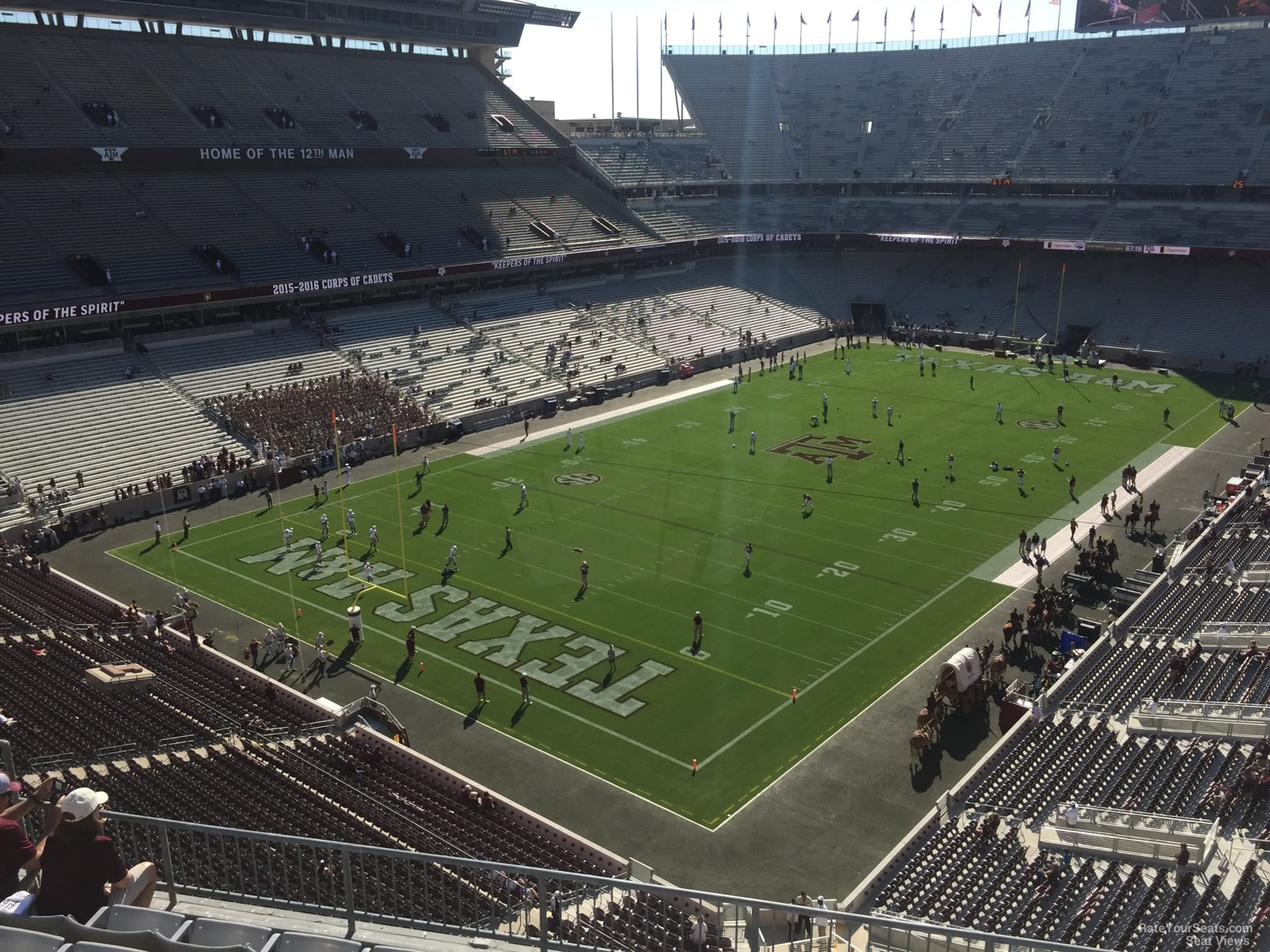 section 315, row 6 seat view  - kyle field