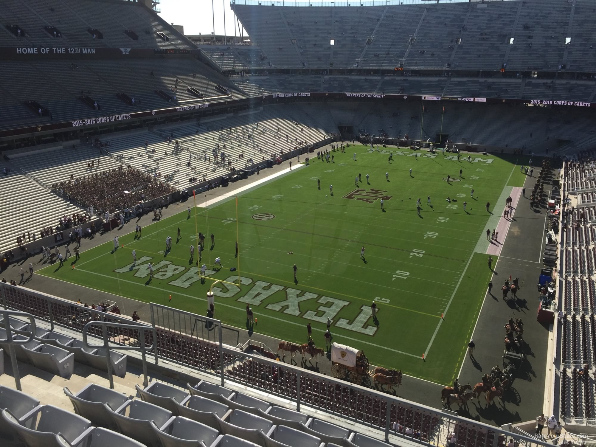 section 317, row 6 seat view  - kyle field