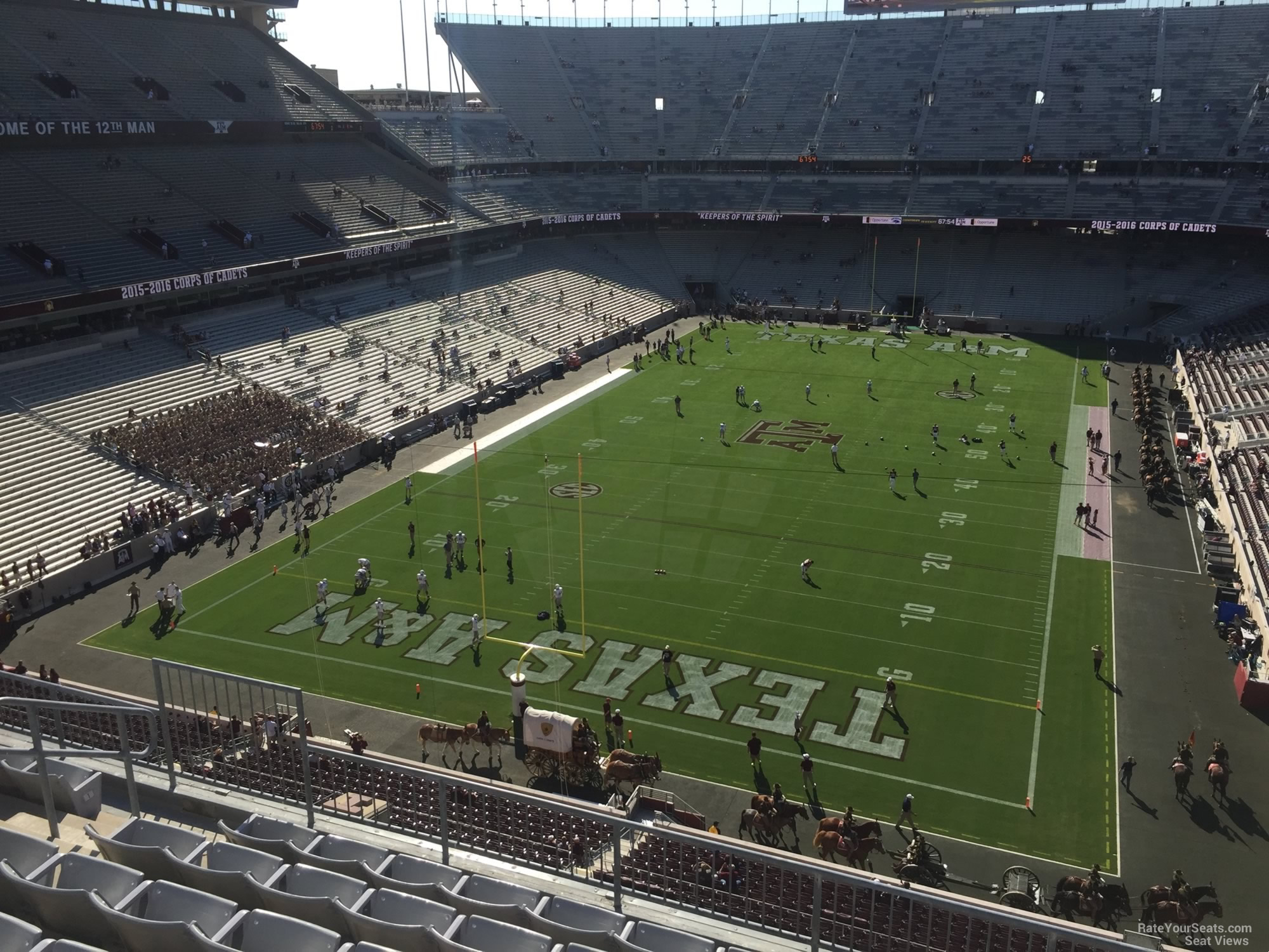 section 318, row 6 seat view  - kyle field