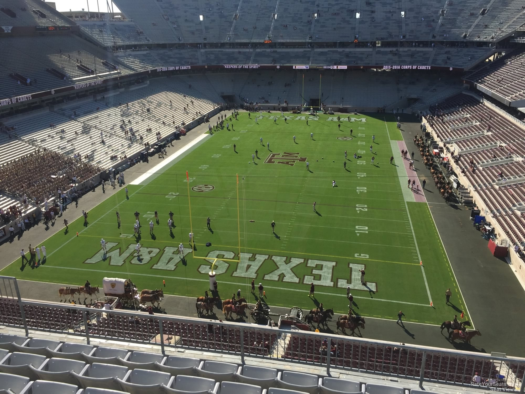 section 319, row 6 seat view  - kyle field
