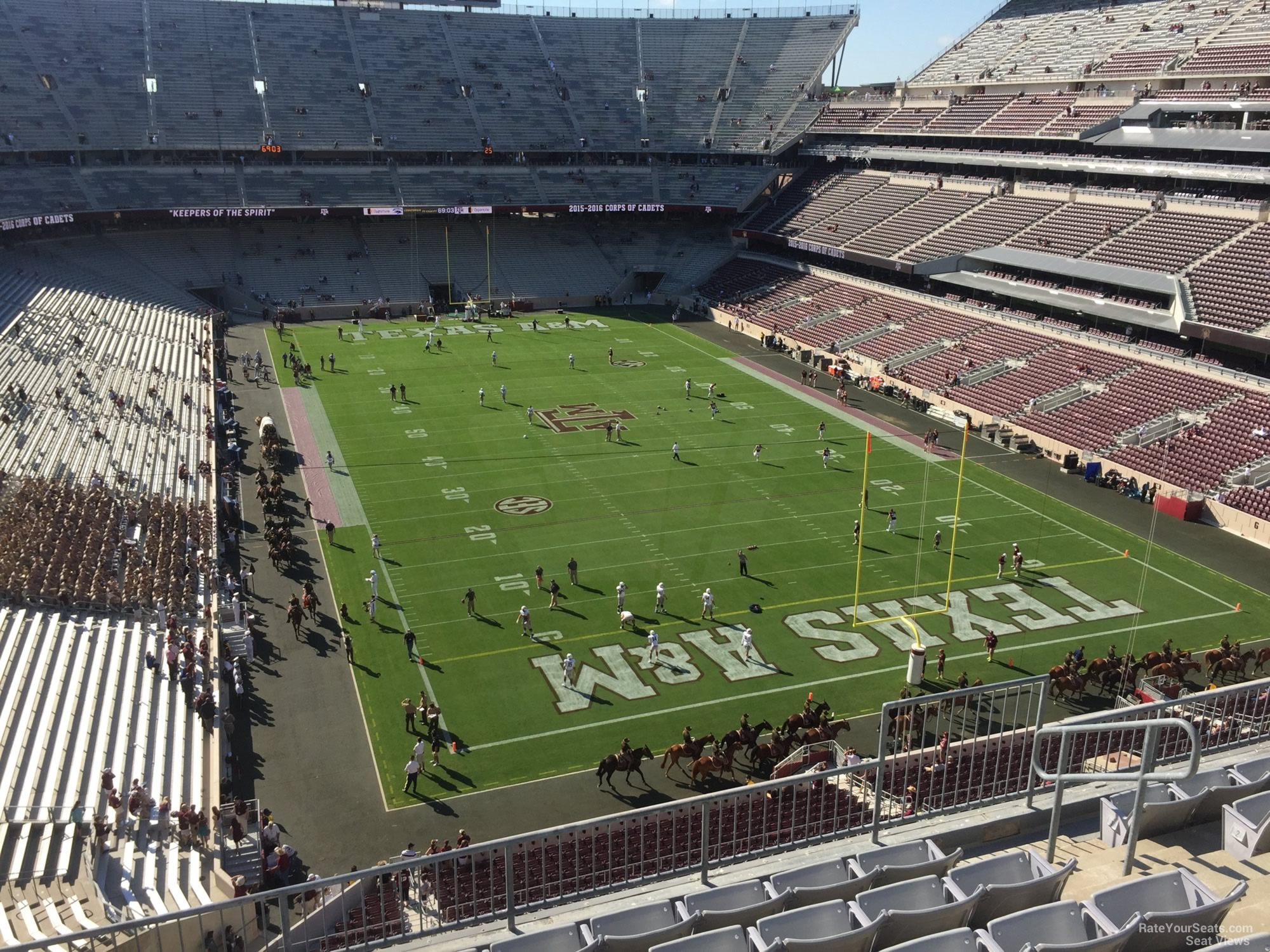 section 324, row 6 seat view  - kyle field
