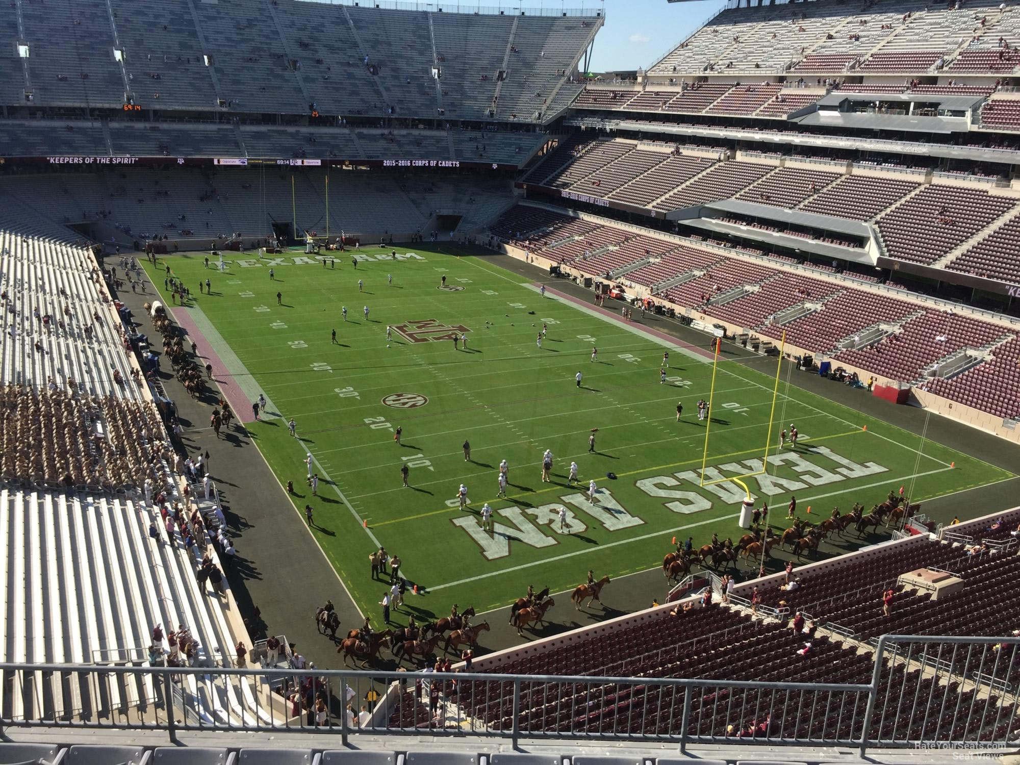 section 325, row 6 seat view  - kyle field
