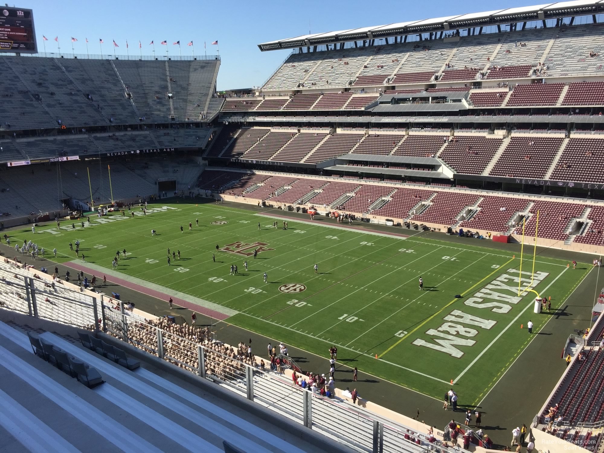 section 329, row 6 seat view  - kyle field