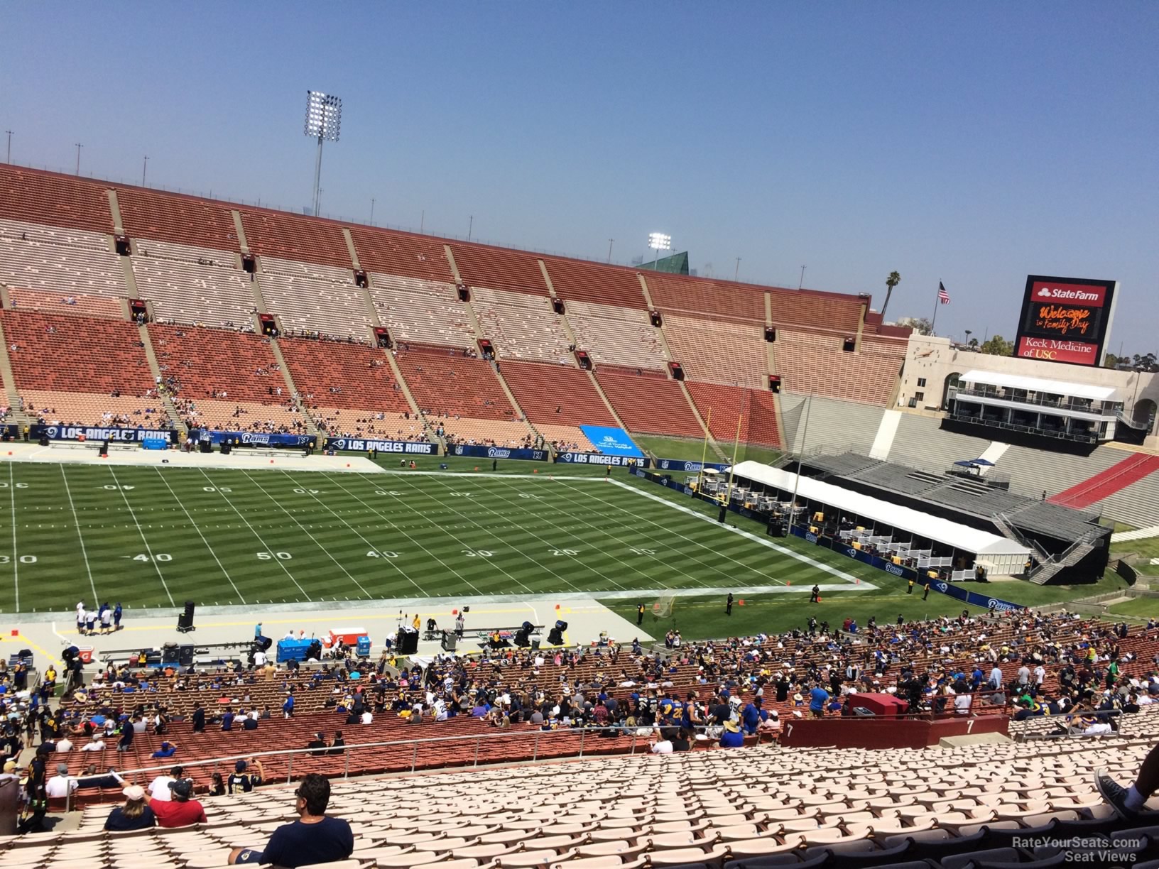 La Coliseum Seating Chart Rams Row Numbers | Awesome Home