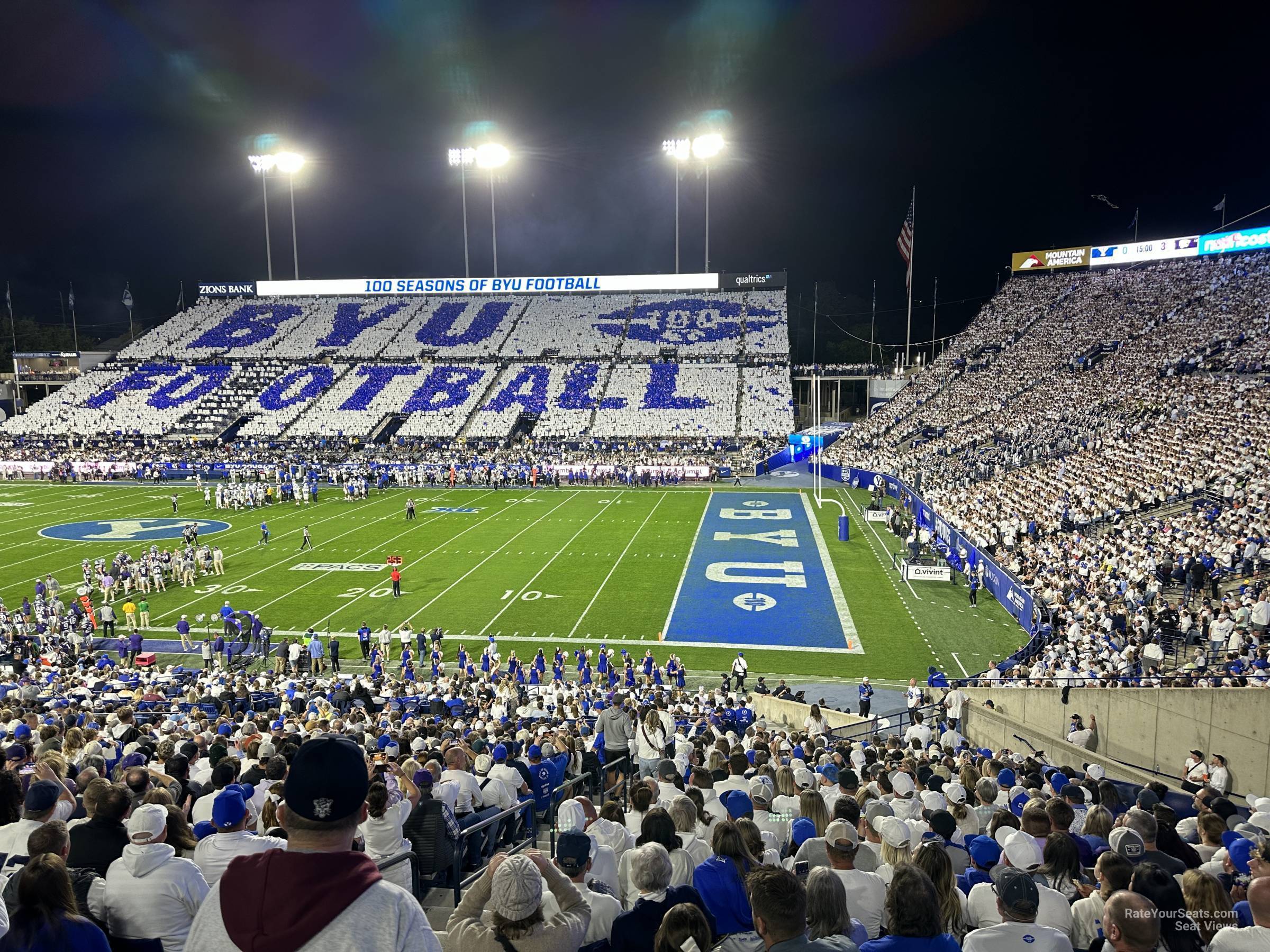 section 1, row 40 seat view  - lavell edwards stadium