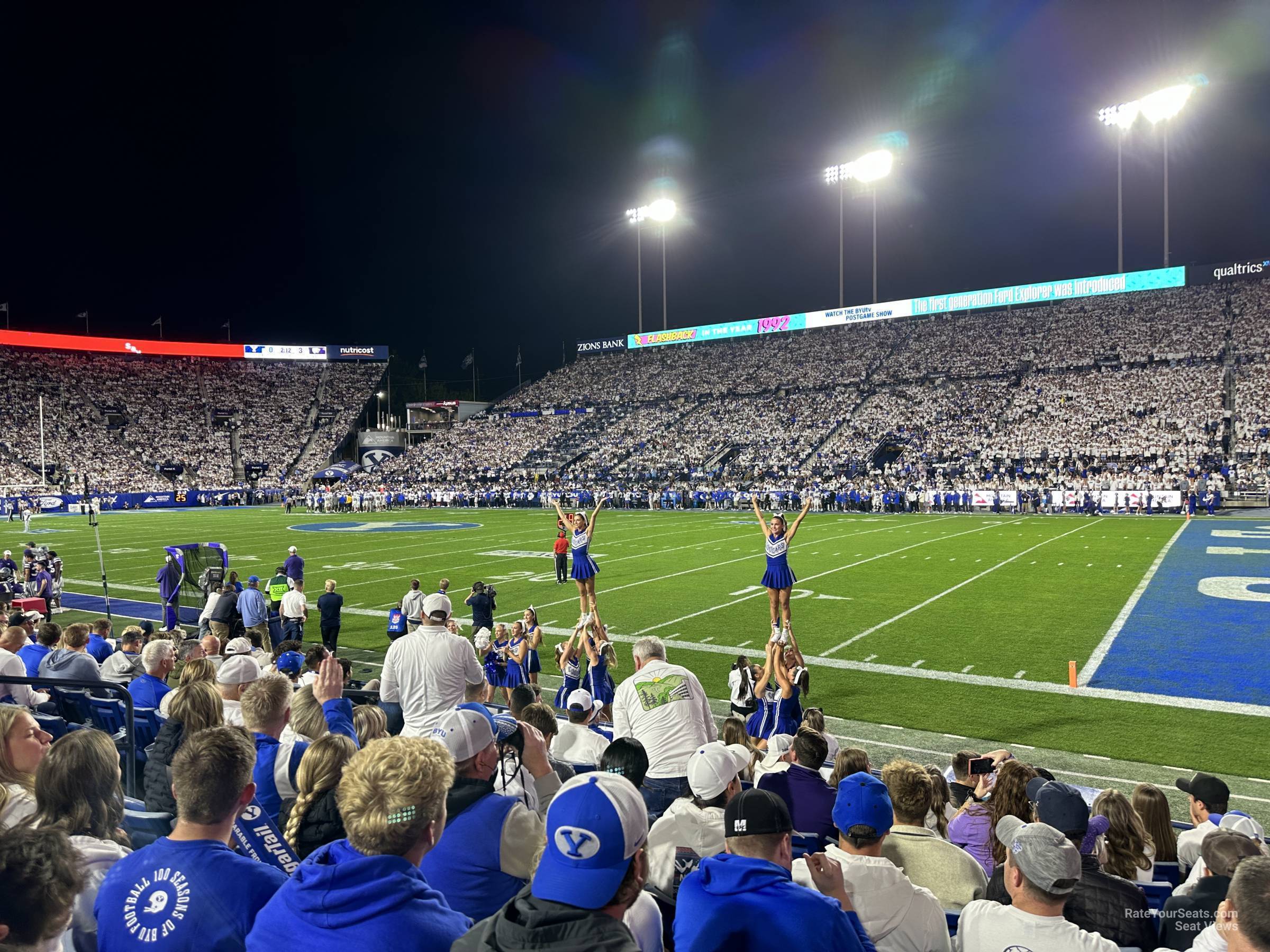 section 1, row 7 seat view  - lavell edwards stadium