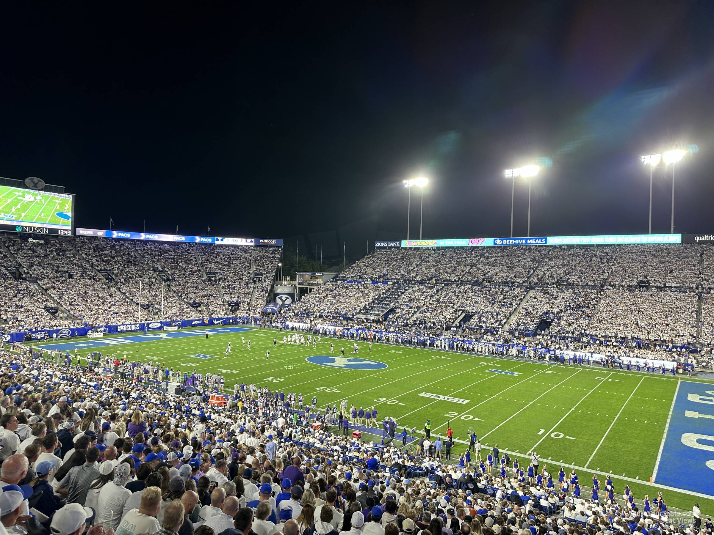 section 101, row 1 seat view  - lavell edwards stadium