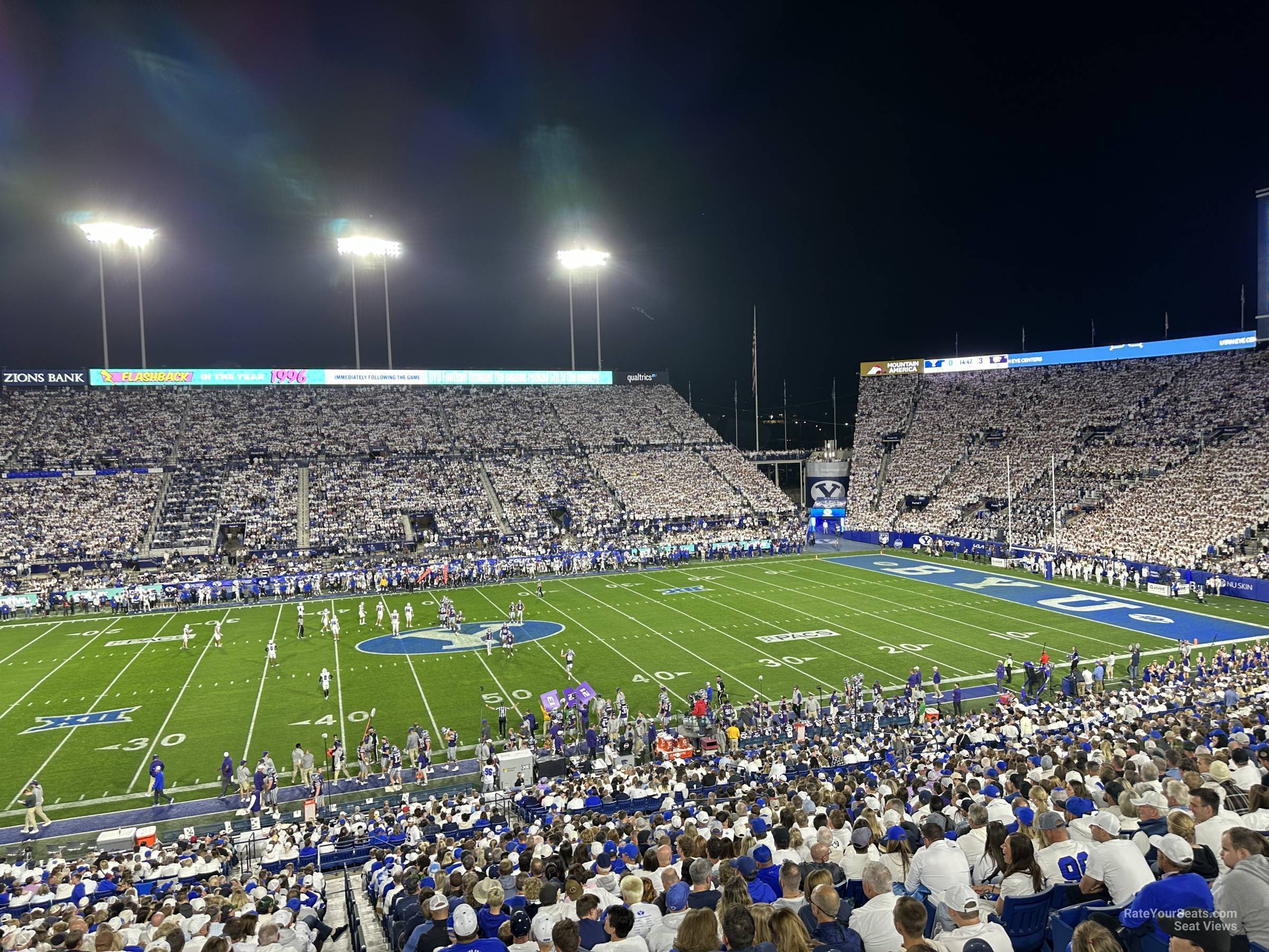 section 105, row 1 seat view  - lavell edwards stadium