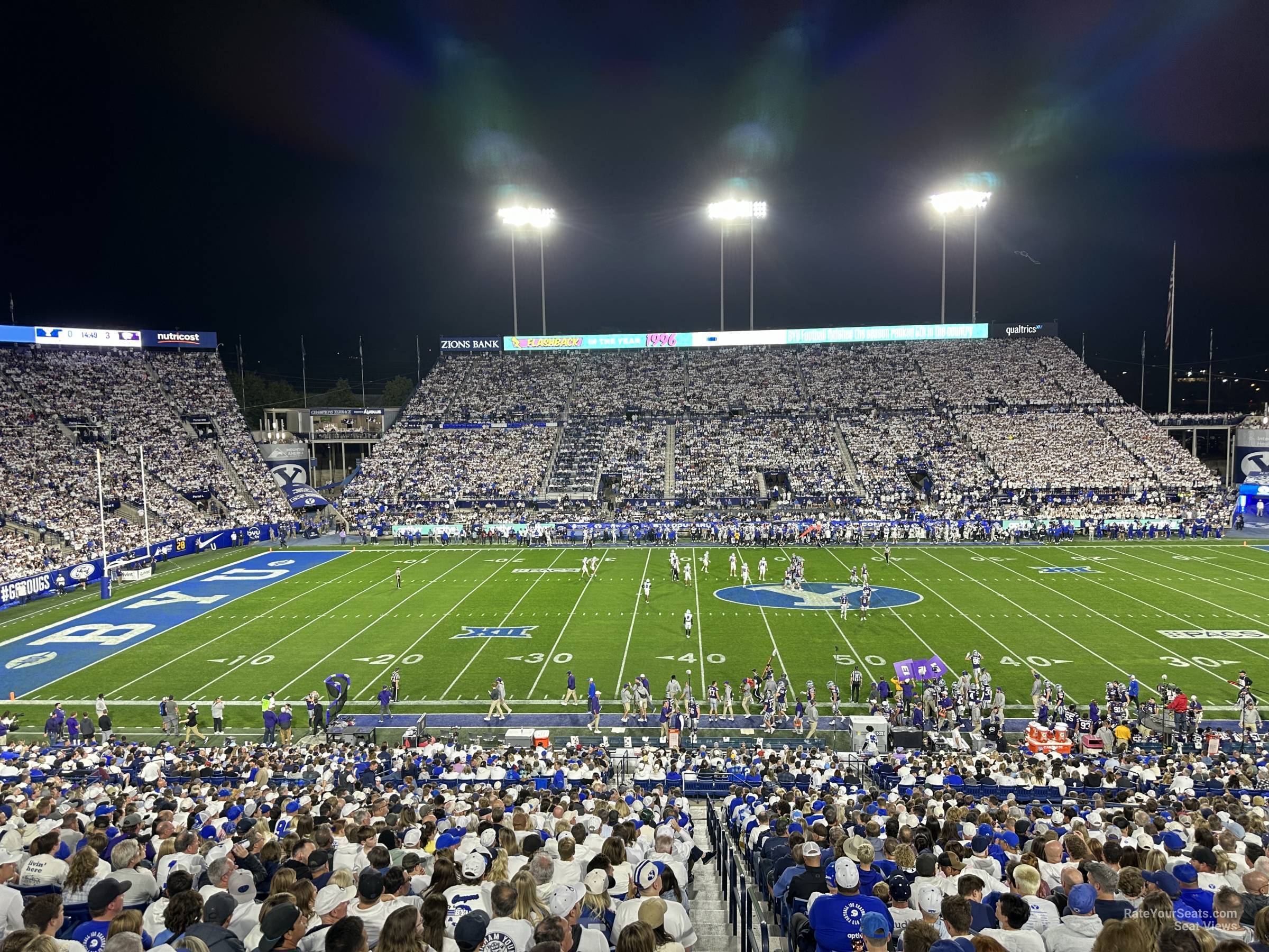 section 106, row 1 seat view  - lavell edwards stadium