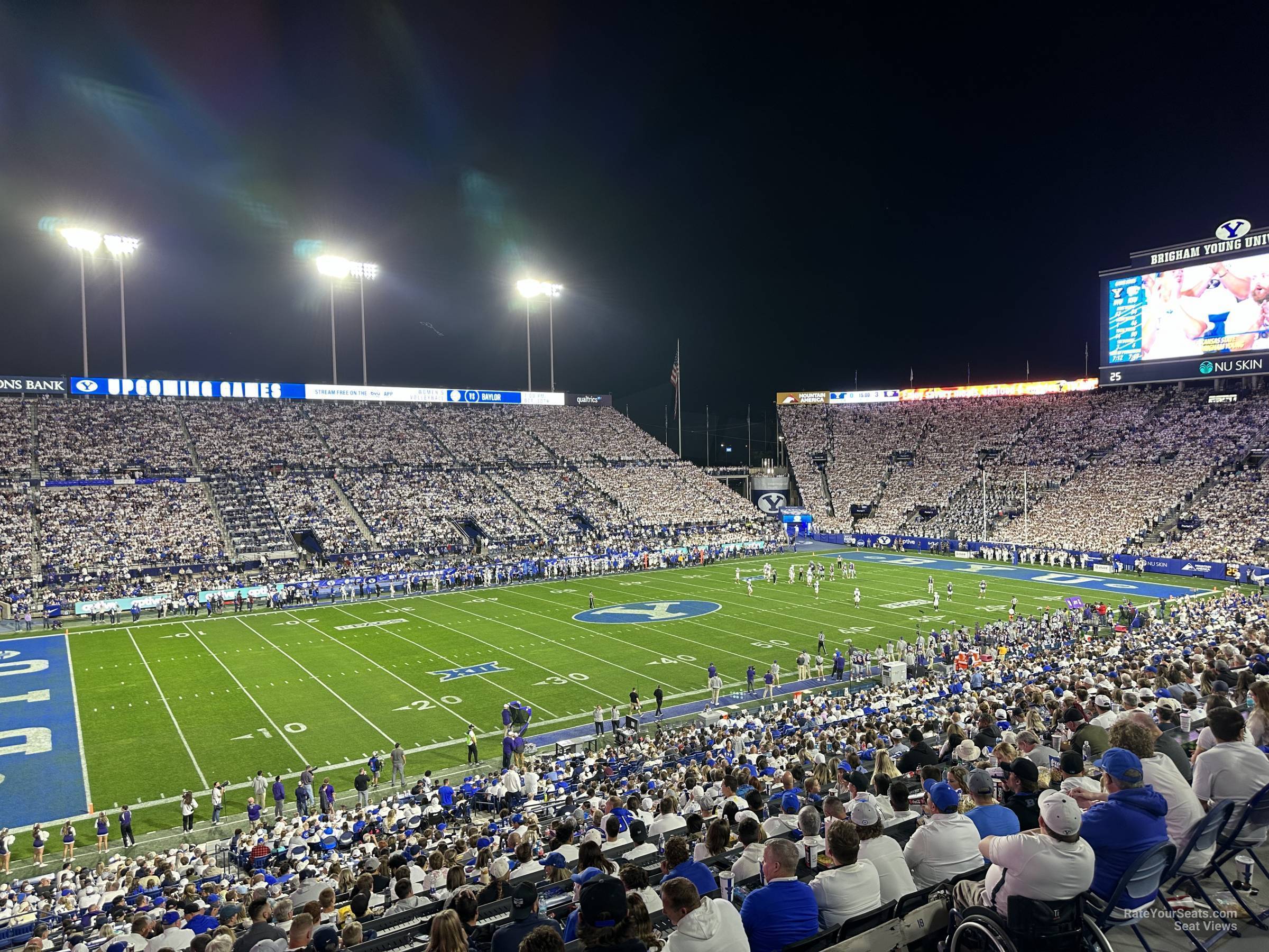 section 108, row 1 seat view  - lavell edwards stadium