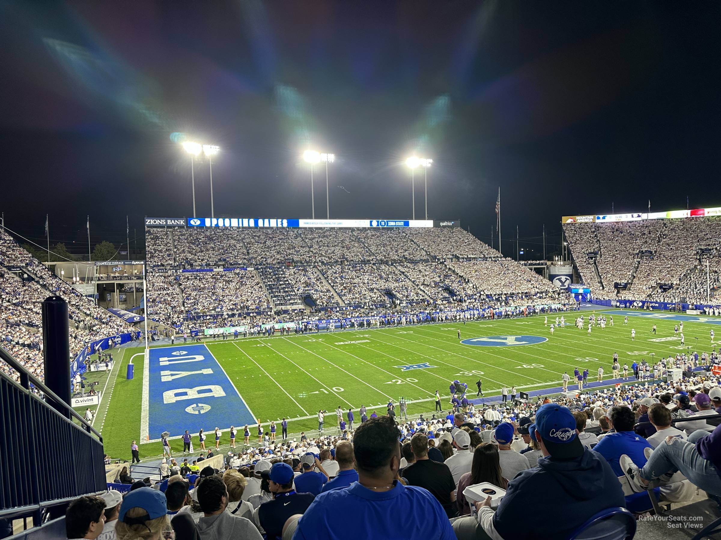 section 109, row 1 seat view  - lavell edwards stadium