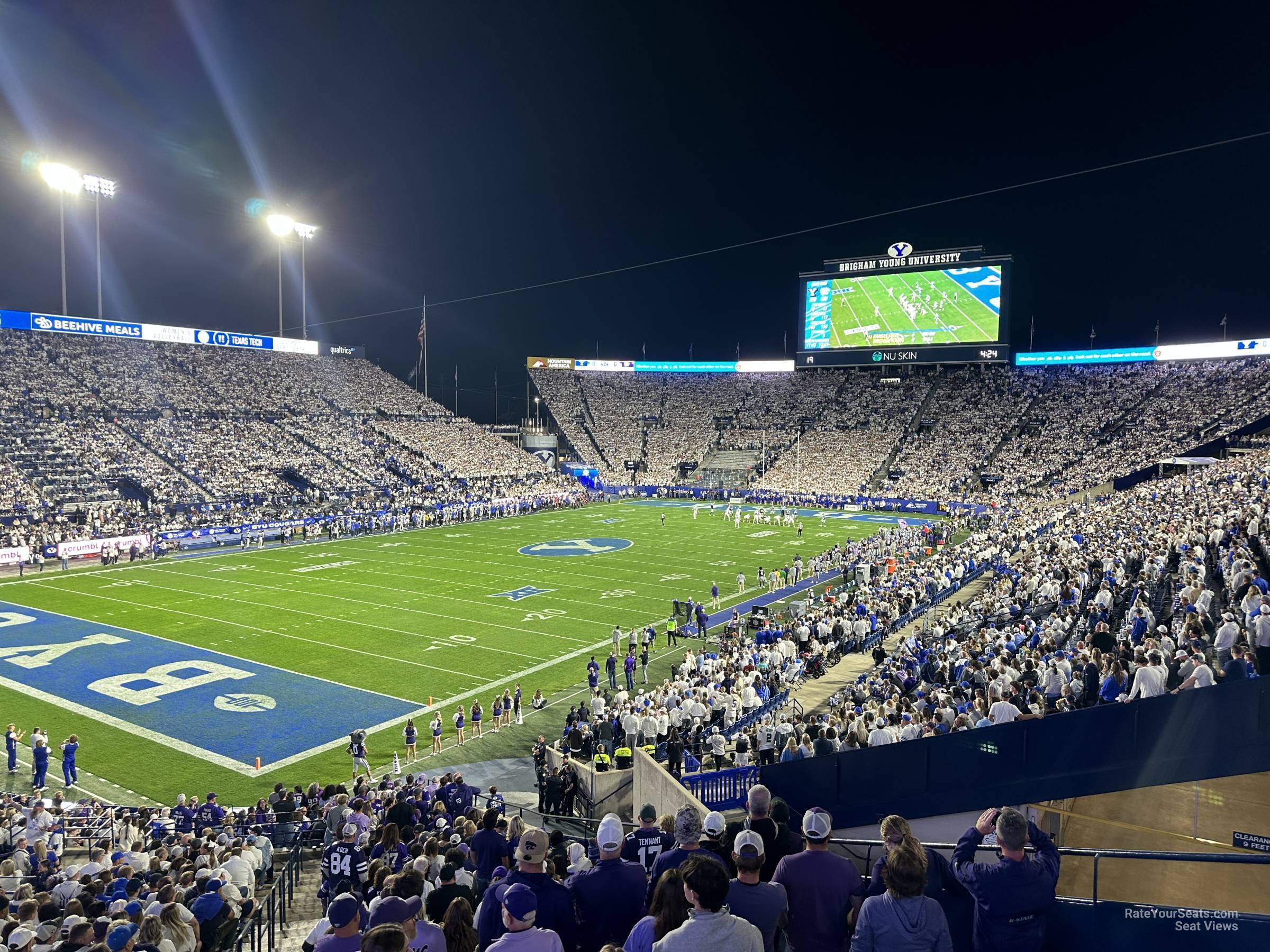 section 121, row 1 seat view  - lavell edwards stadium