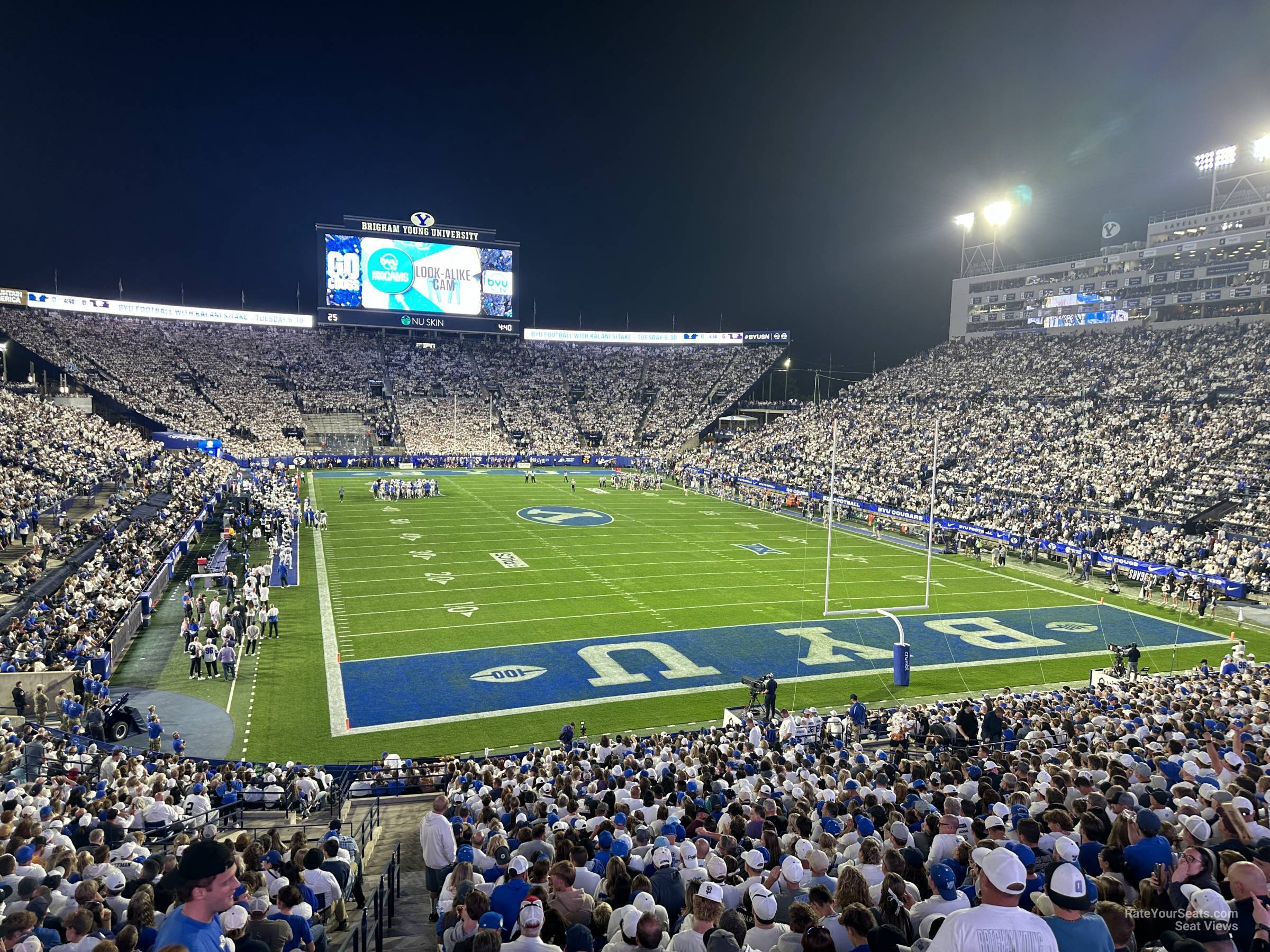 section 126, row 1 seat view  - lavell edwards stadium