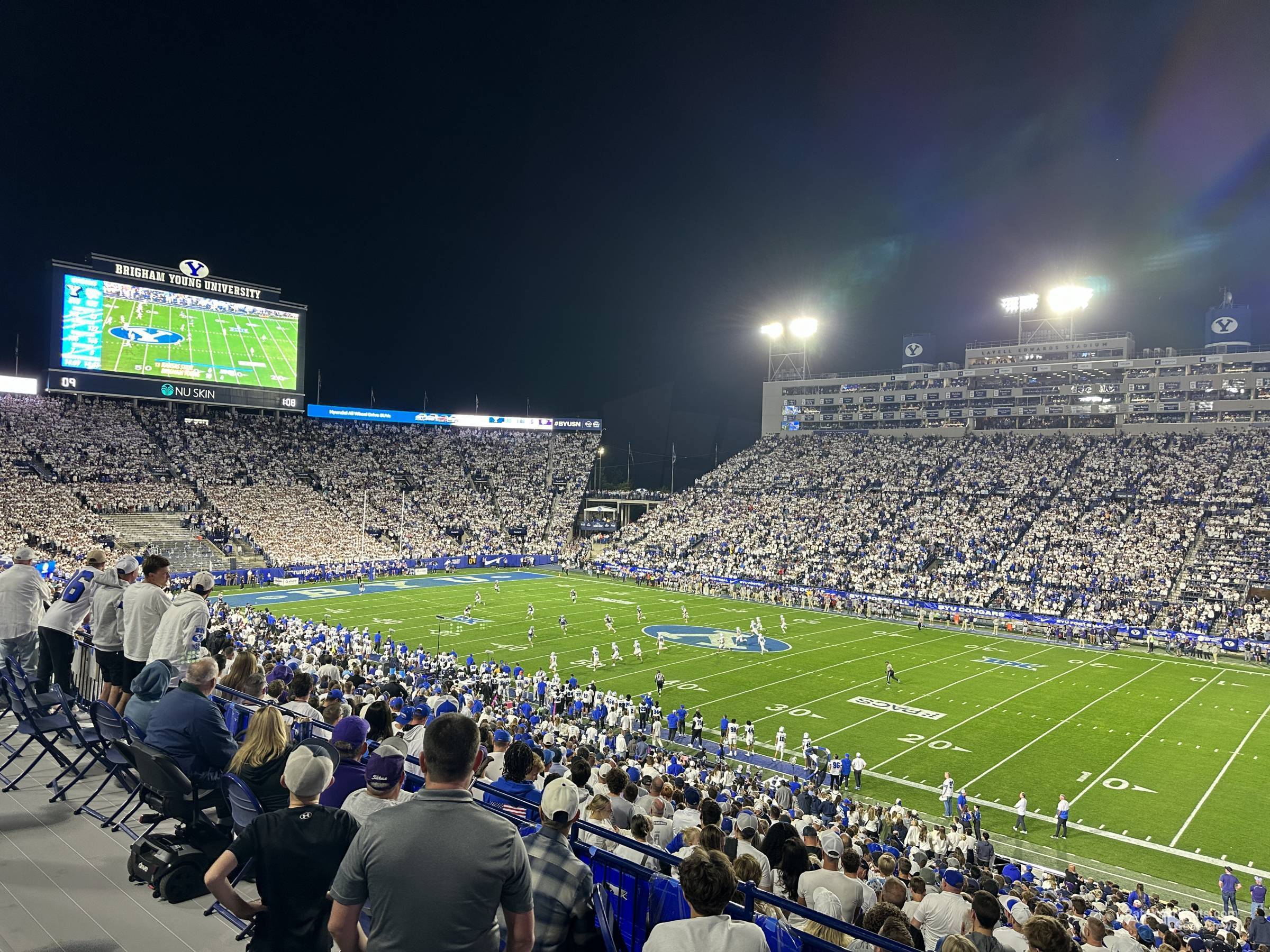 section 131, row 1 seat view  - lavell edwards stadium