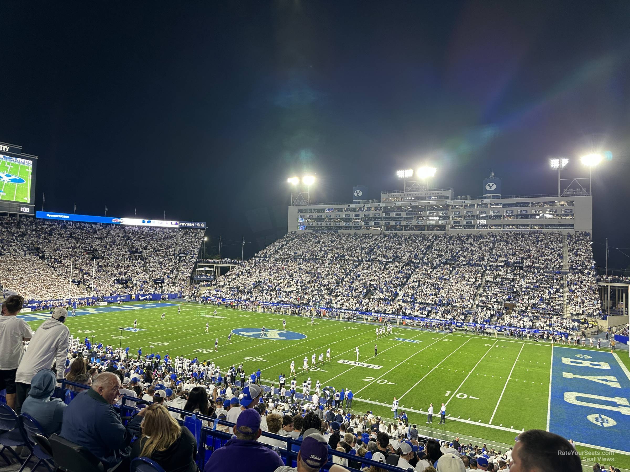 section 132, row 1 seat view  - lavell edwards stadium