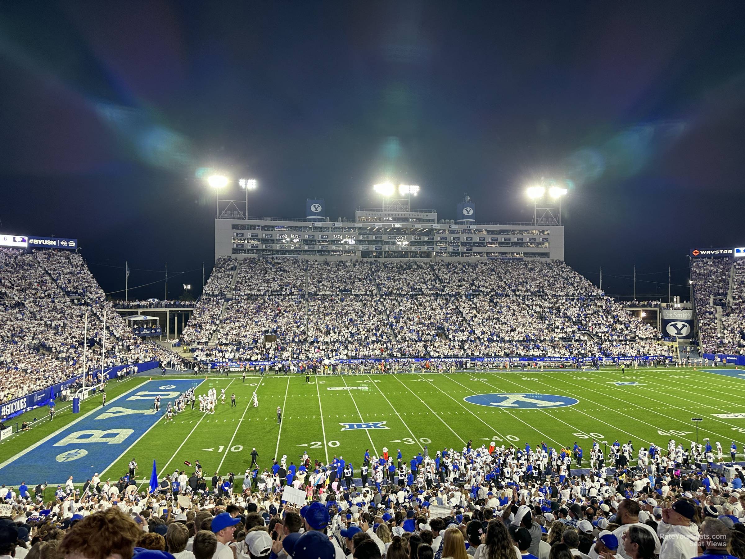 section 135, row 1 seat view  - lavell edwards stadium