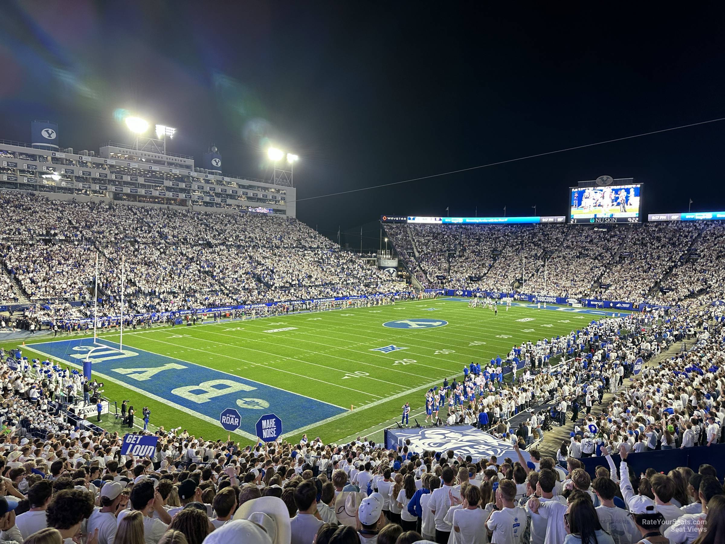 section 141, row 1 seat view  - lavell edwards stadium