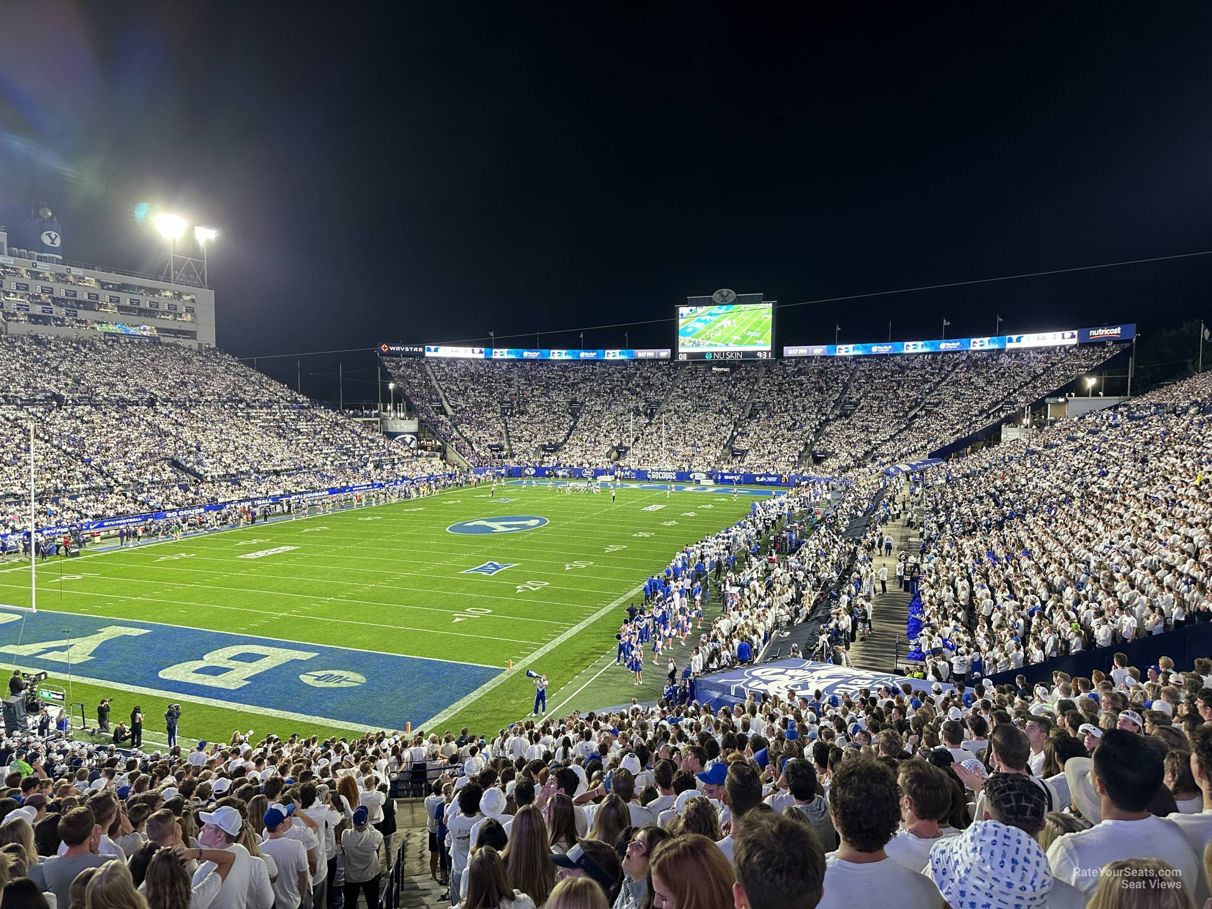 section 142, row 1 seat view  - lavell edwards stadium