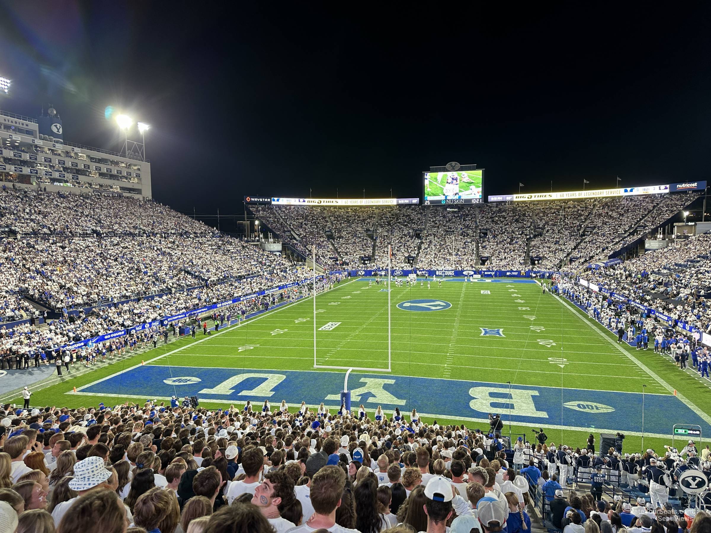 section 145, row 1 seat view  - lavell edwards stadium