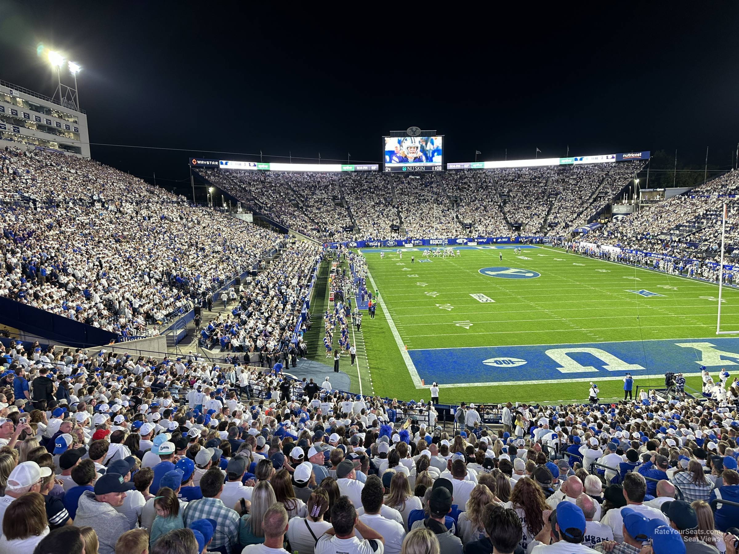 section 147, row 1 seat view  - lavell edwards stadium