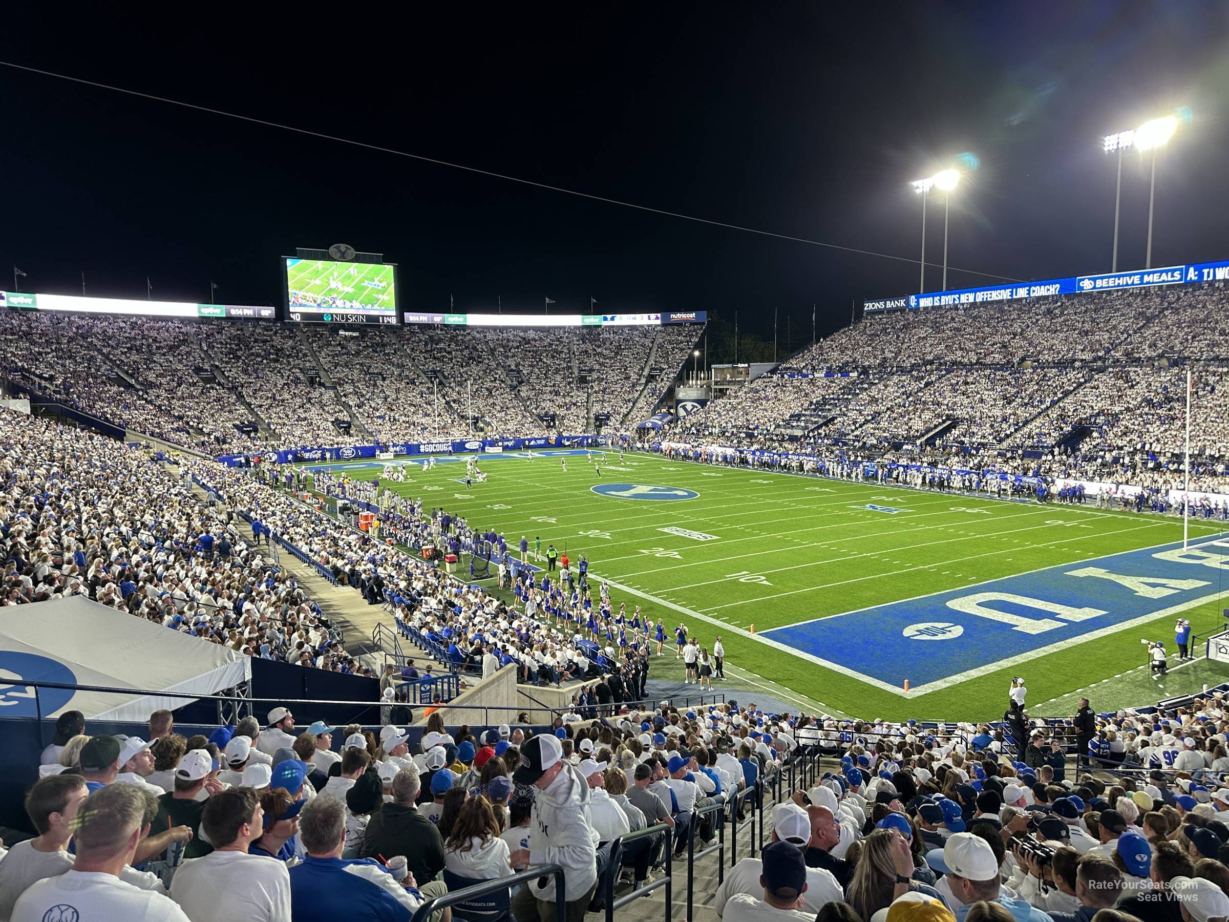 section 148, row 1 seat view  - lavell edwards stadium