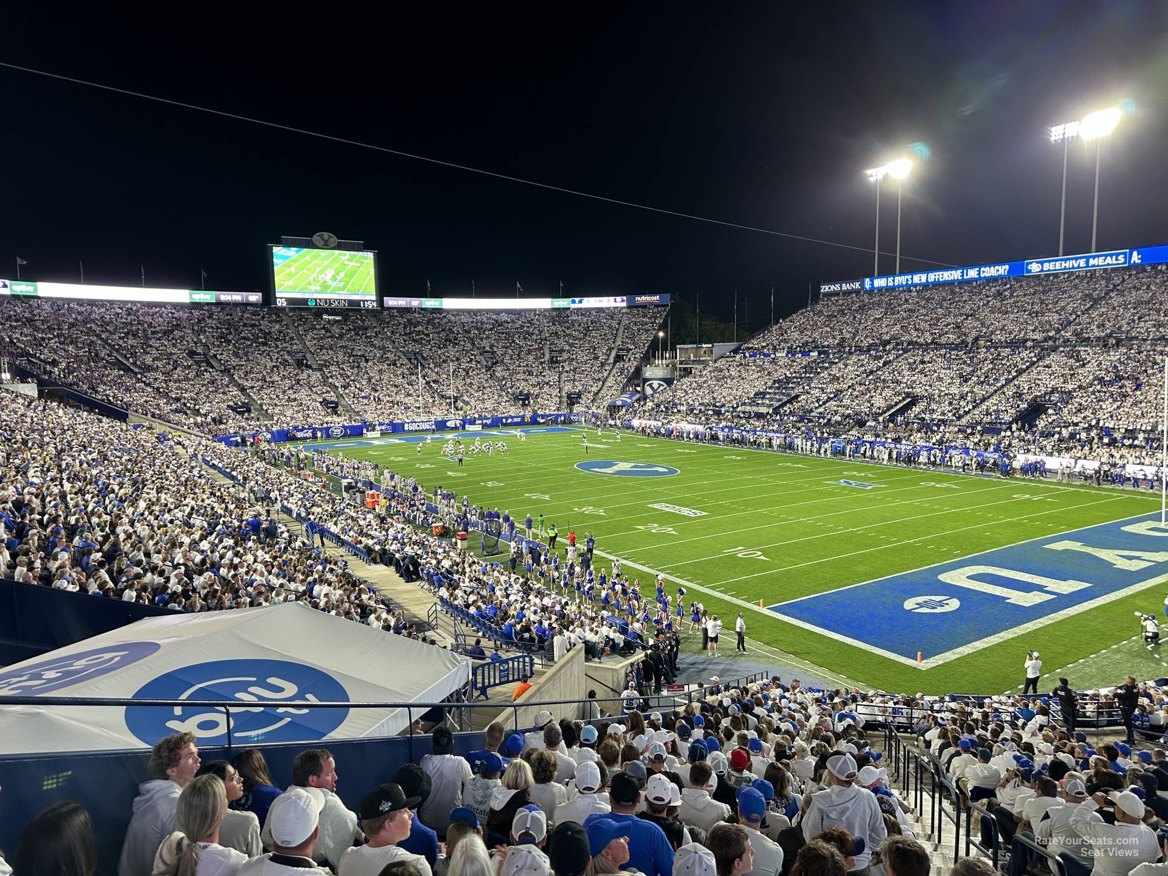 section 149, row 1 seat view  - lavell edwards stadium