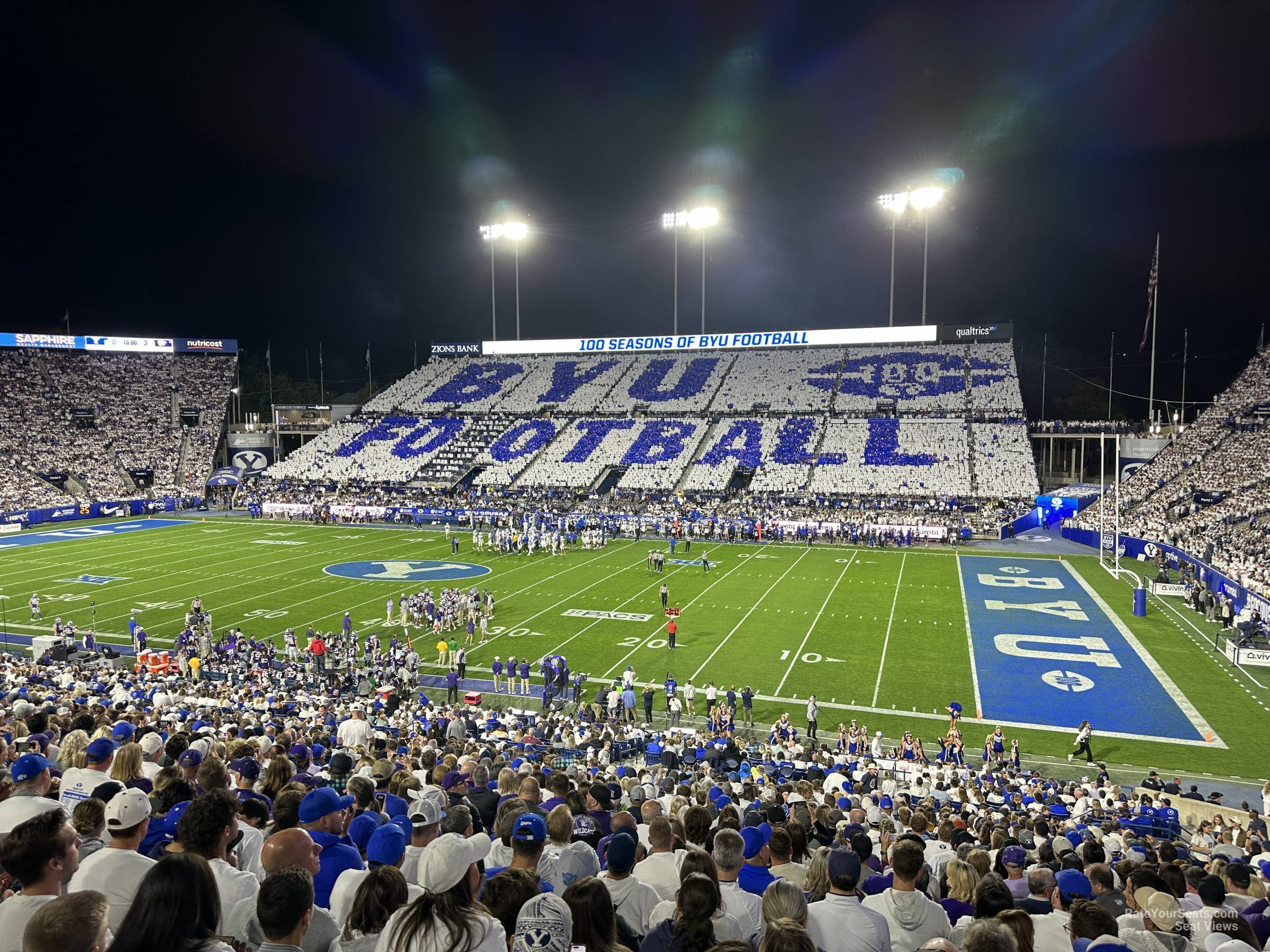 section 2, row 40 seat view  - lavell edwards stadium