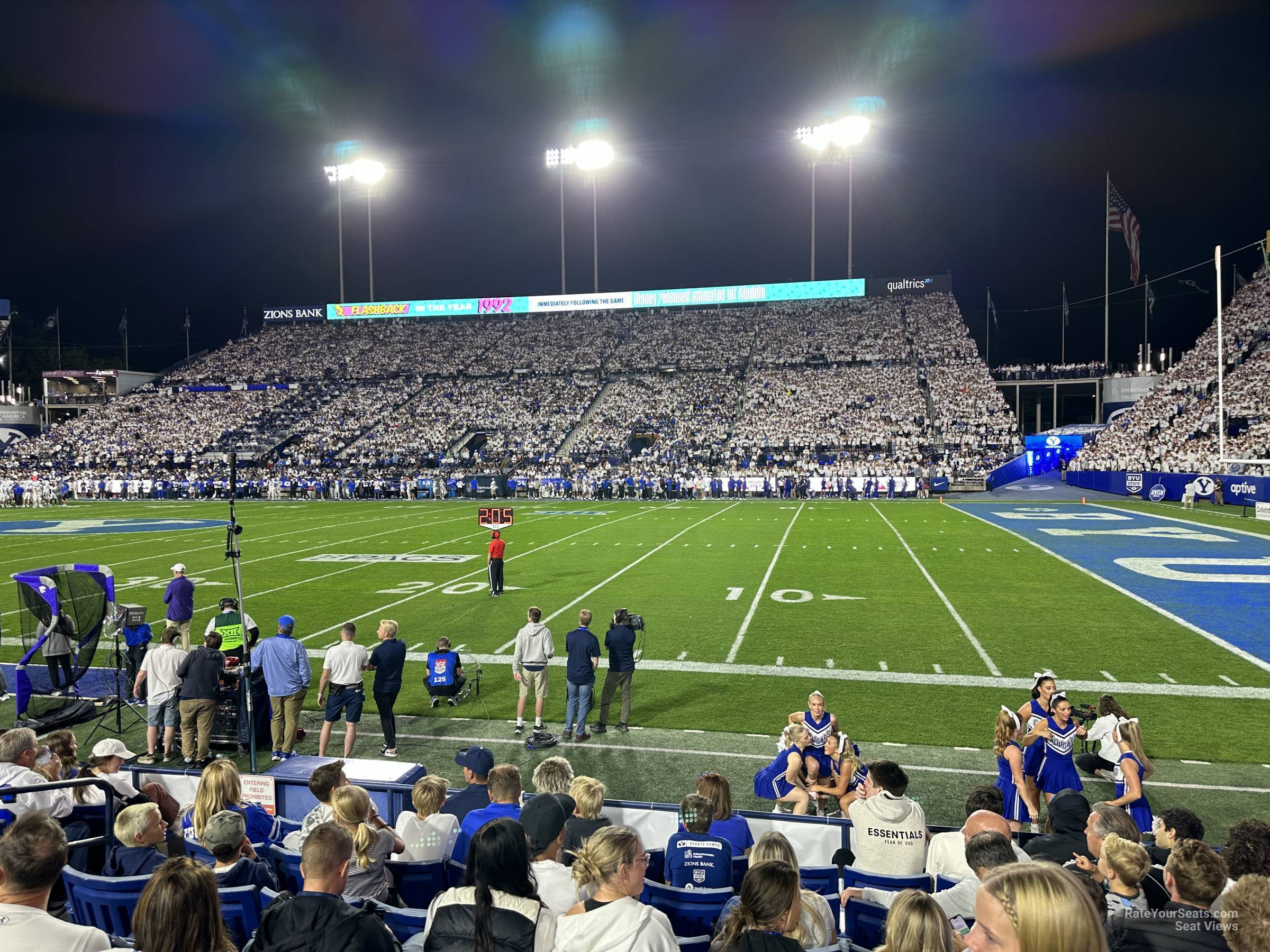 section 2, row 7 seat view  - lavell edwards stadium