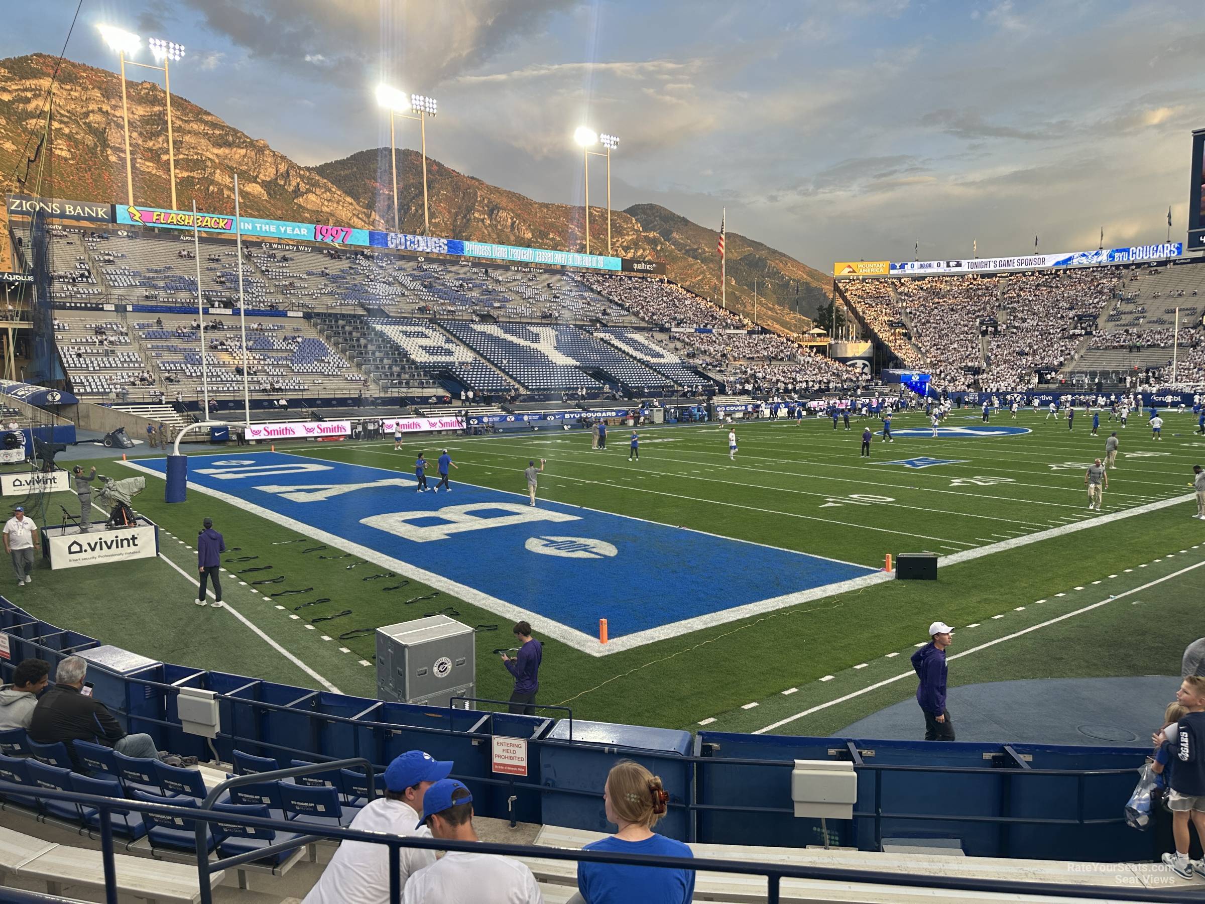 section 22, row 10 seat view  - lavell edwards stadium