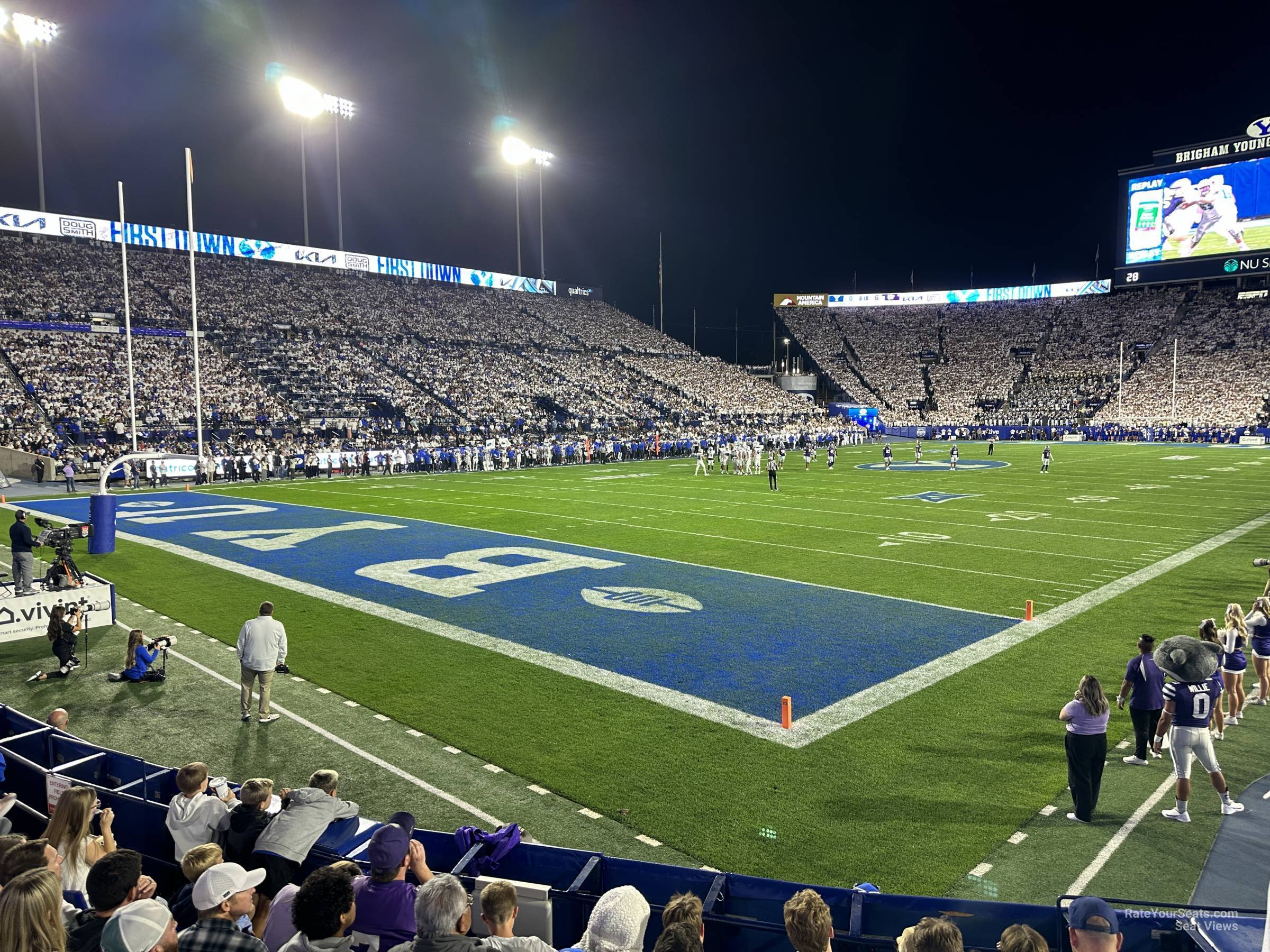 section 23, row 7 seat view  - lavell edwards stadium