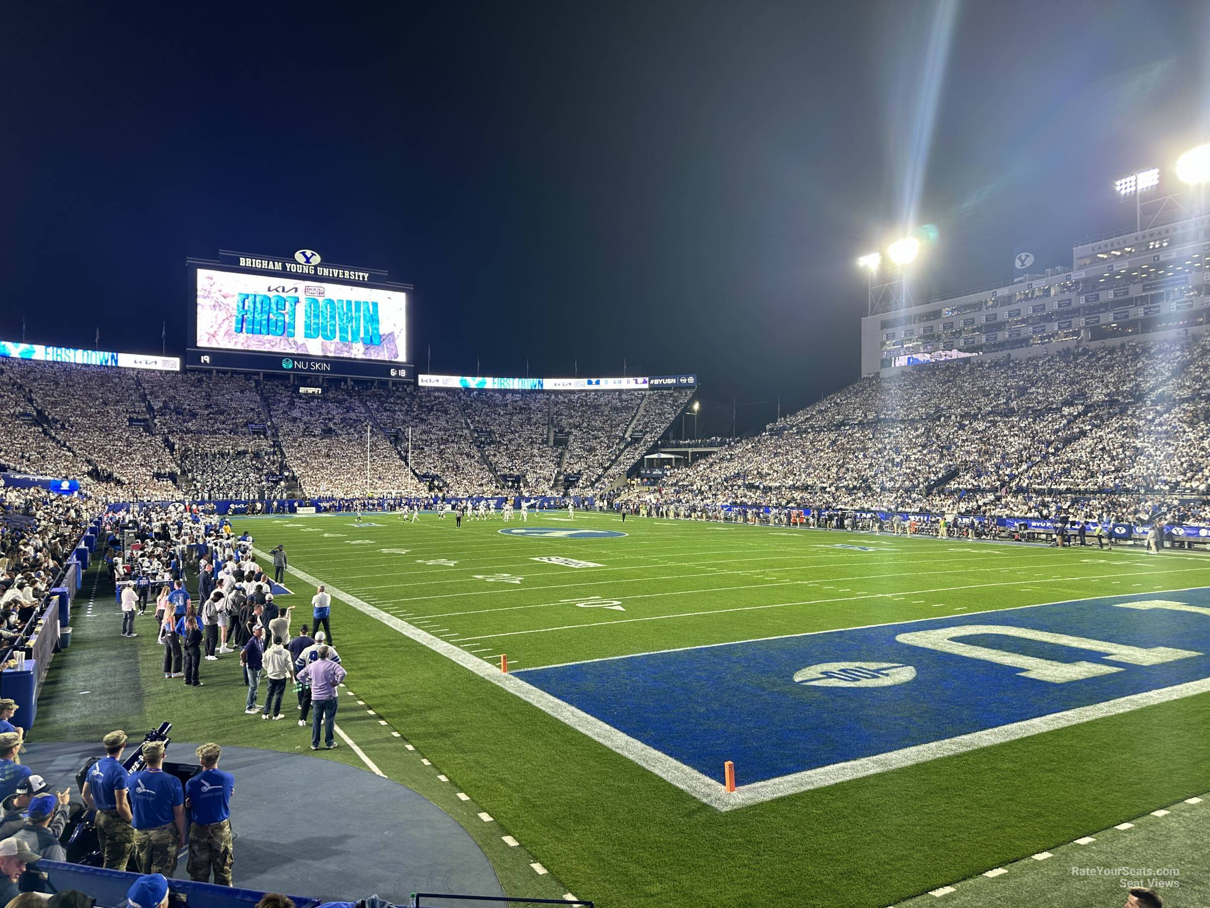 section 28, row 9 seat view  - lavell edwards stadium