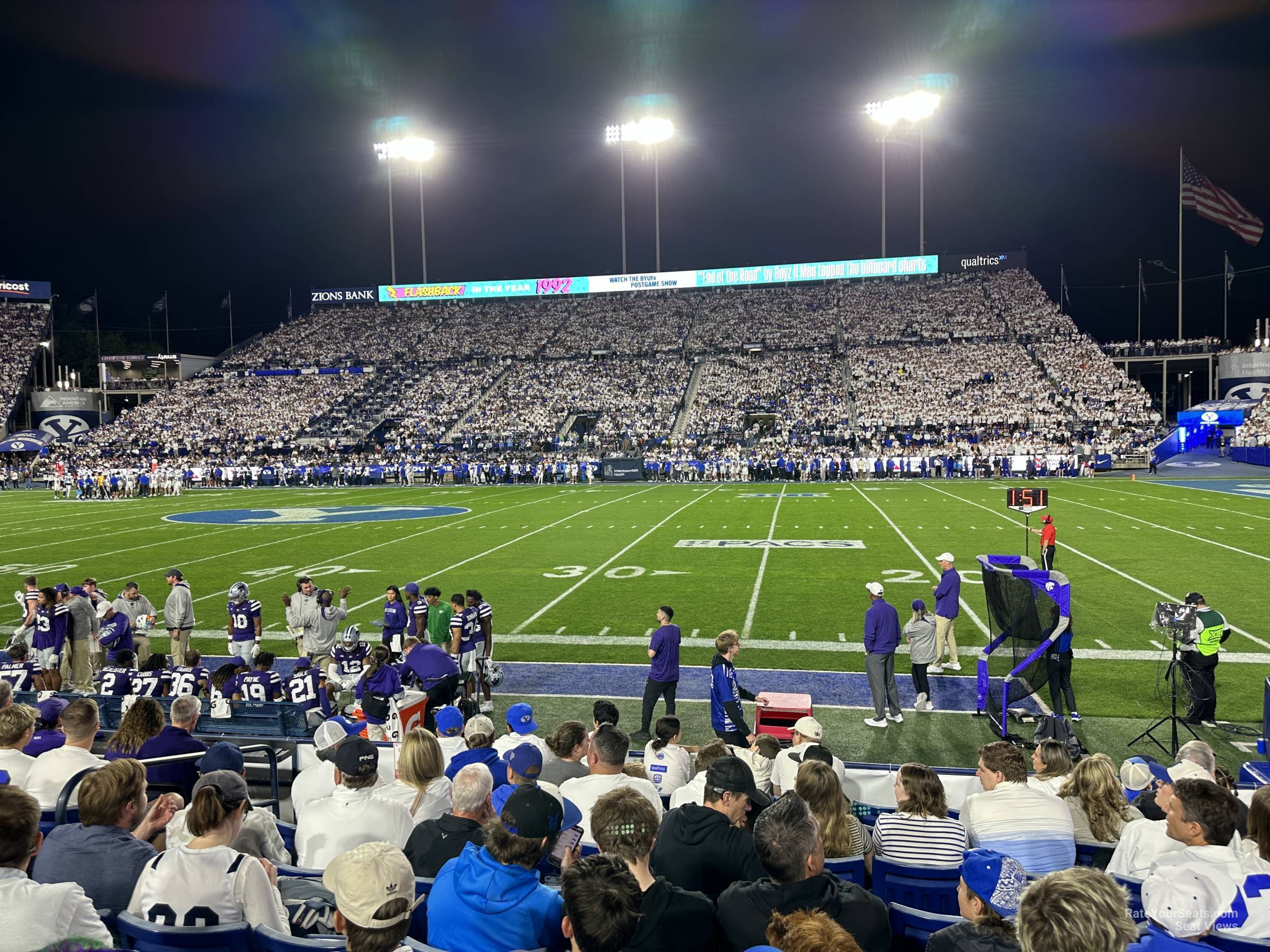 section 3, row 7 seat view  - lavell edwards stadium