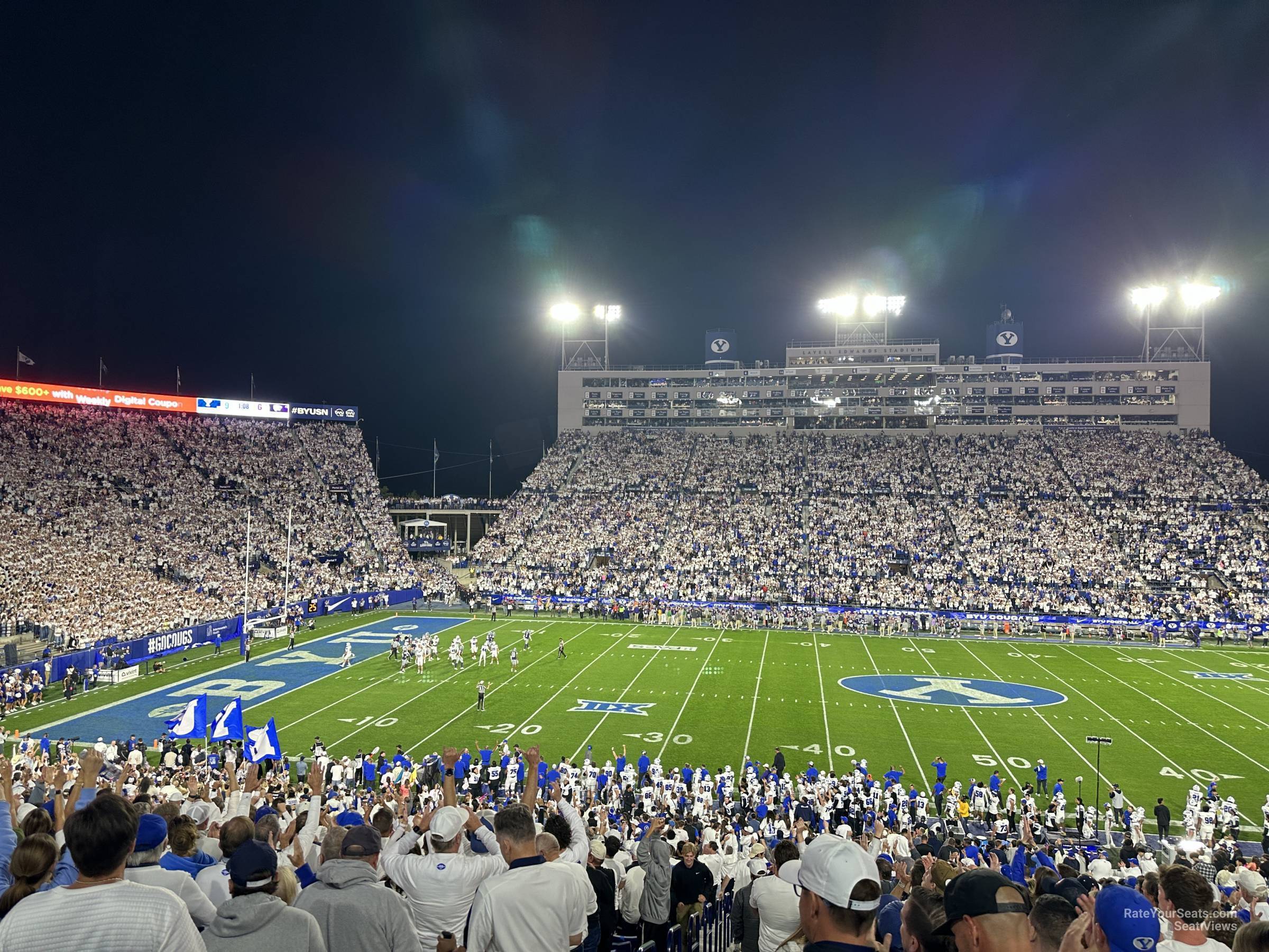 section 35a, row 41 seat view  - lavell edwards stadium