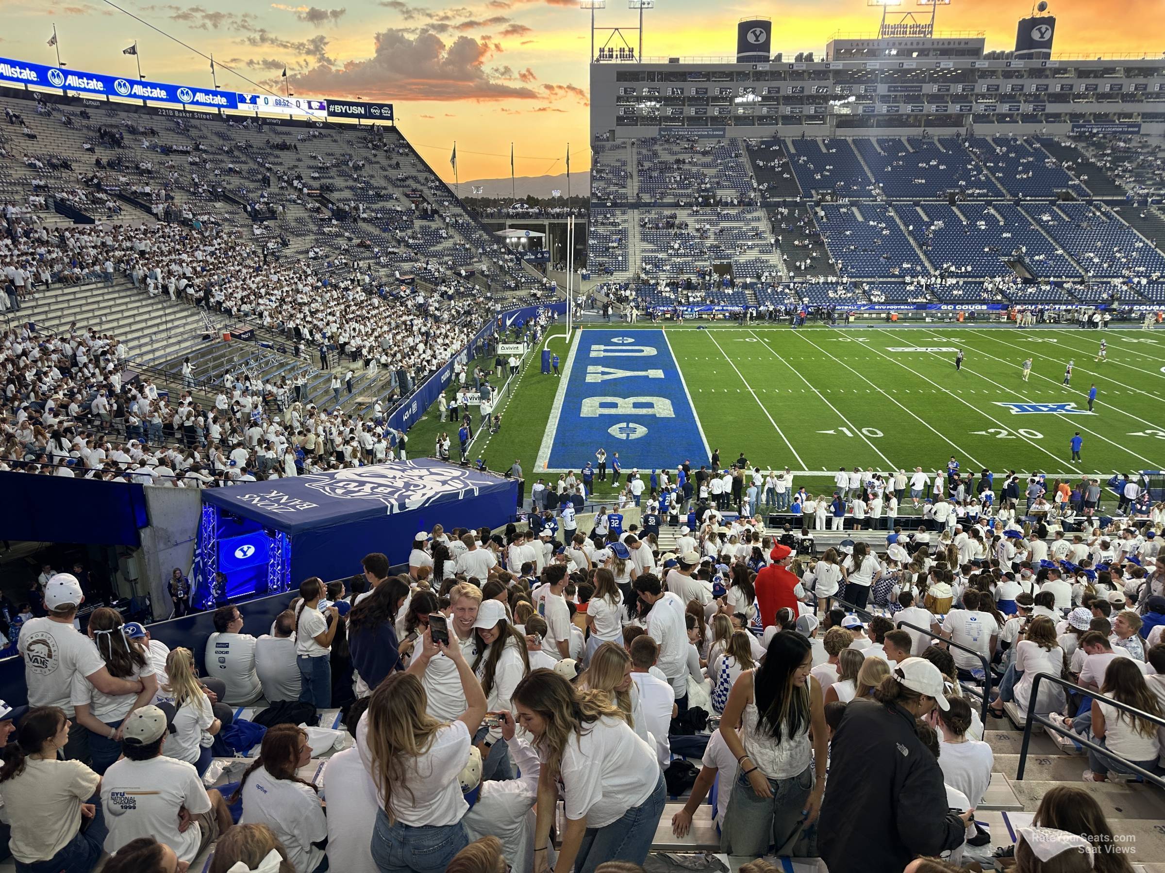 section 37, row 40 seat view  - lavell edwards stadium