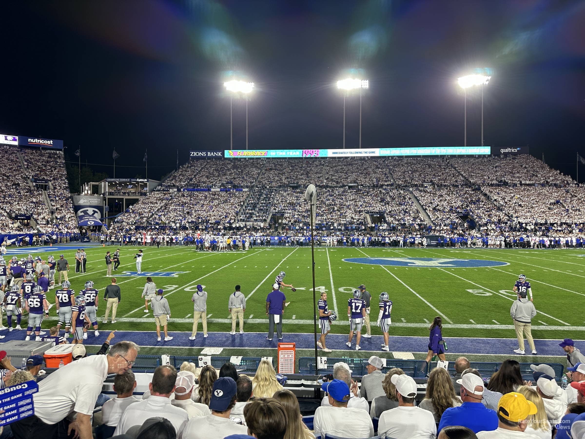 section 5, row 7 seat view  - lavell edwards stadium