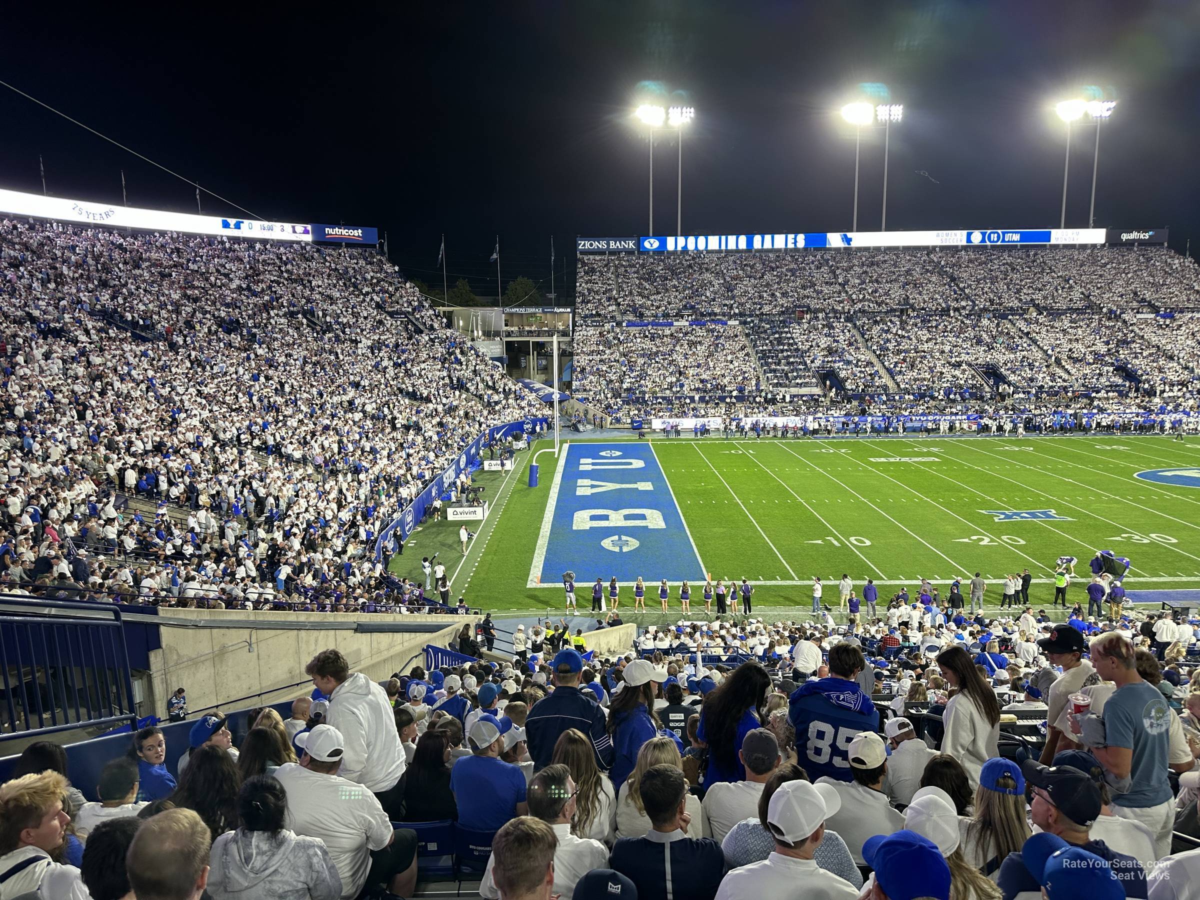 section 9, row 40 seat view  - lavell edwards stadium