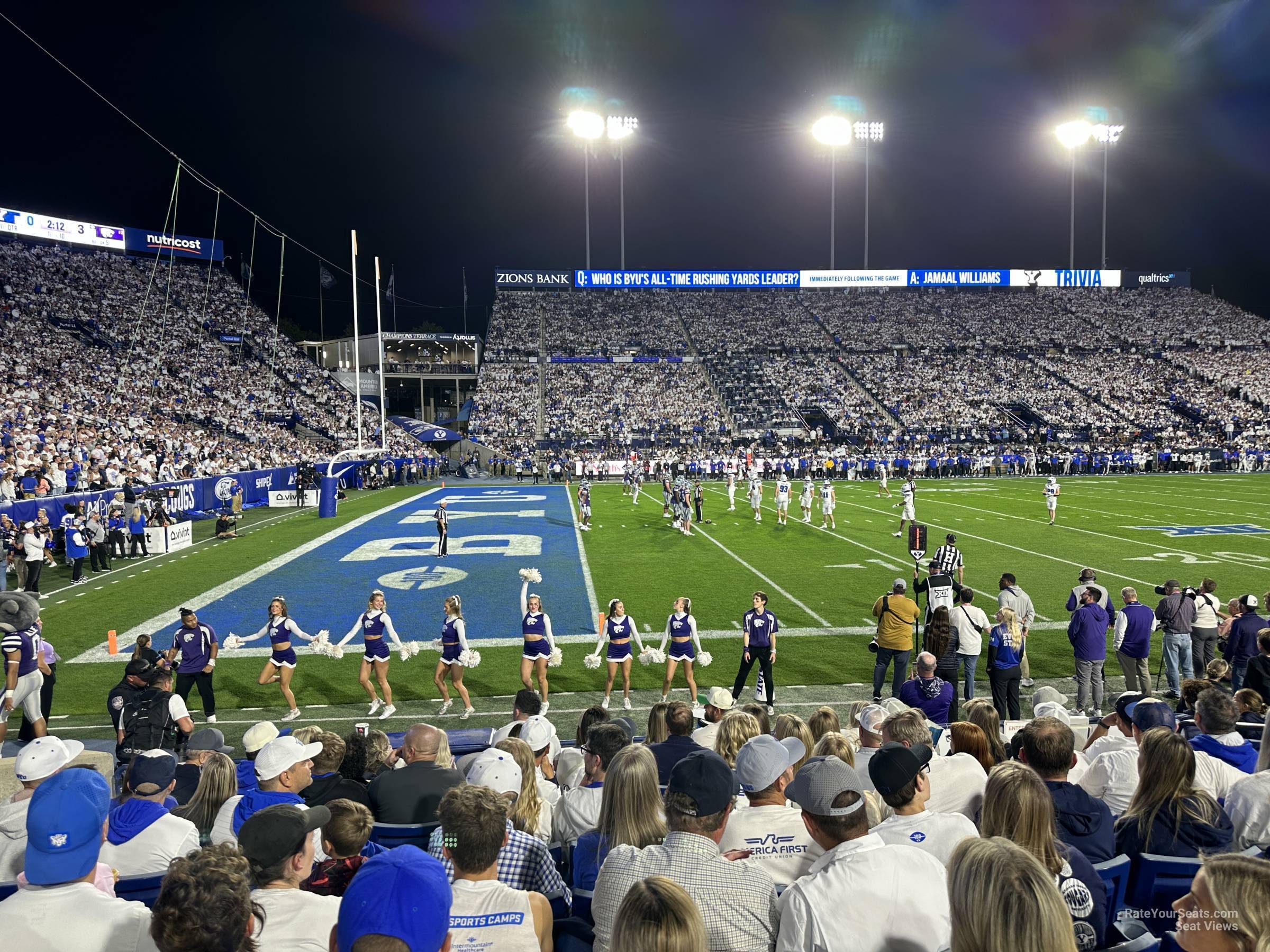 section 9, row 7 seat view  - lavell edwards stadium