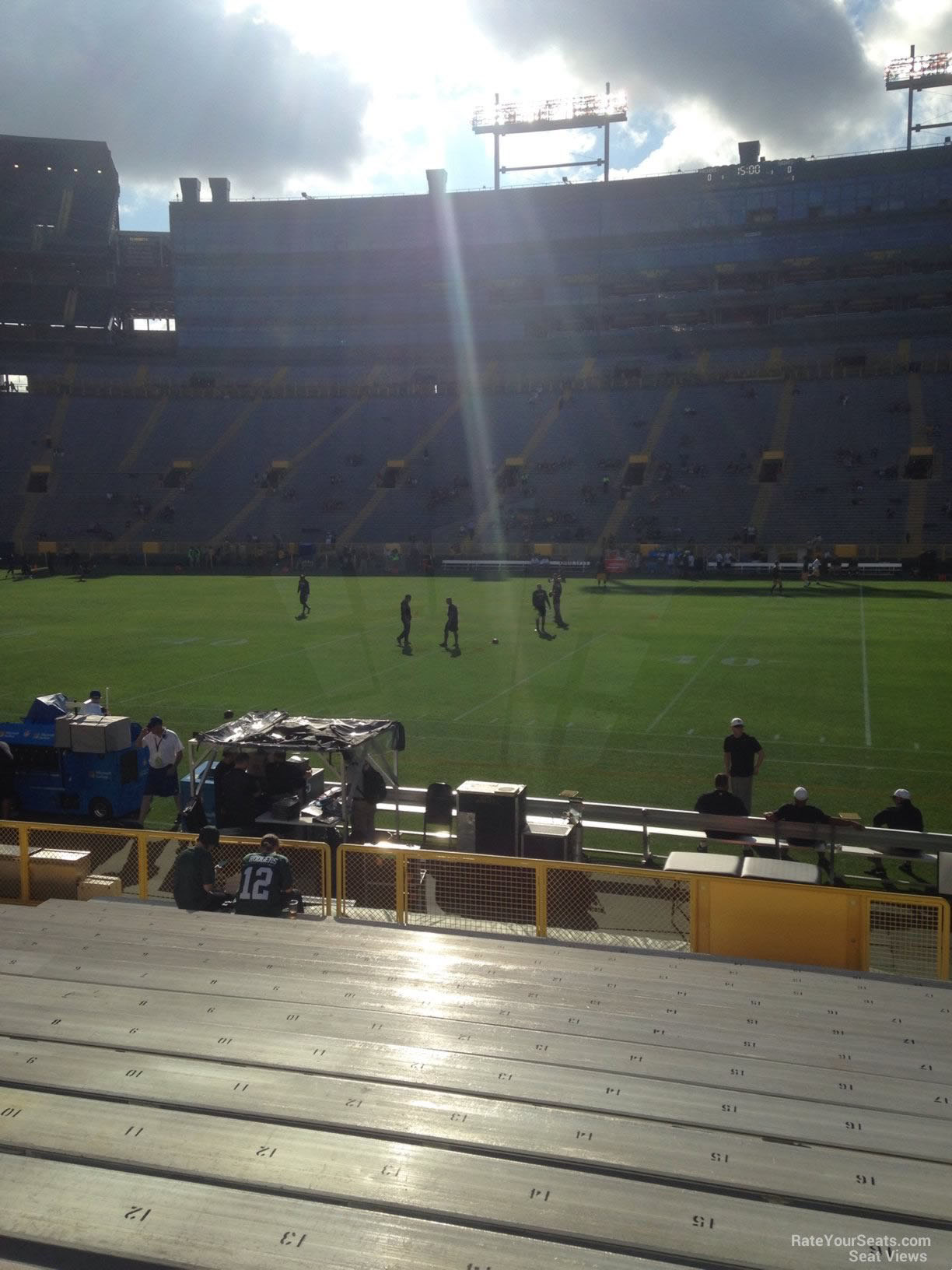 Lambeau Field, section 117, home of Green Bay Packers, page 1