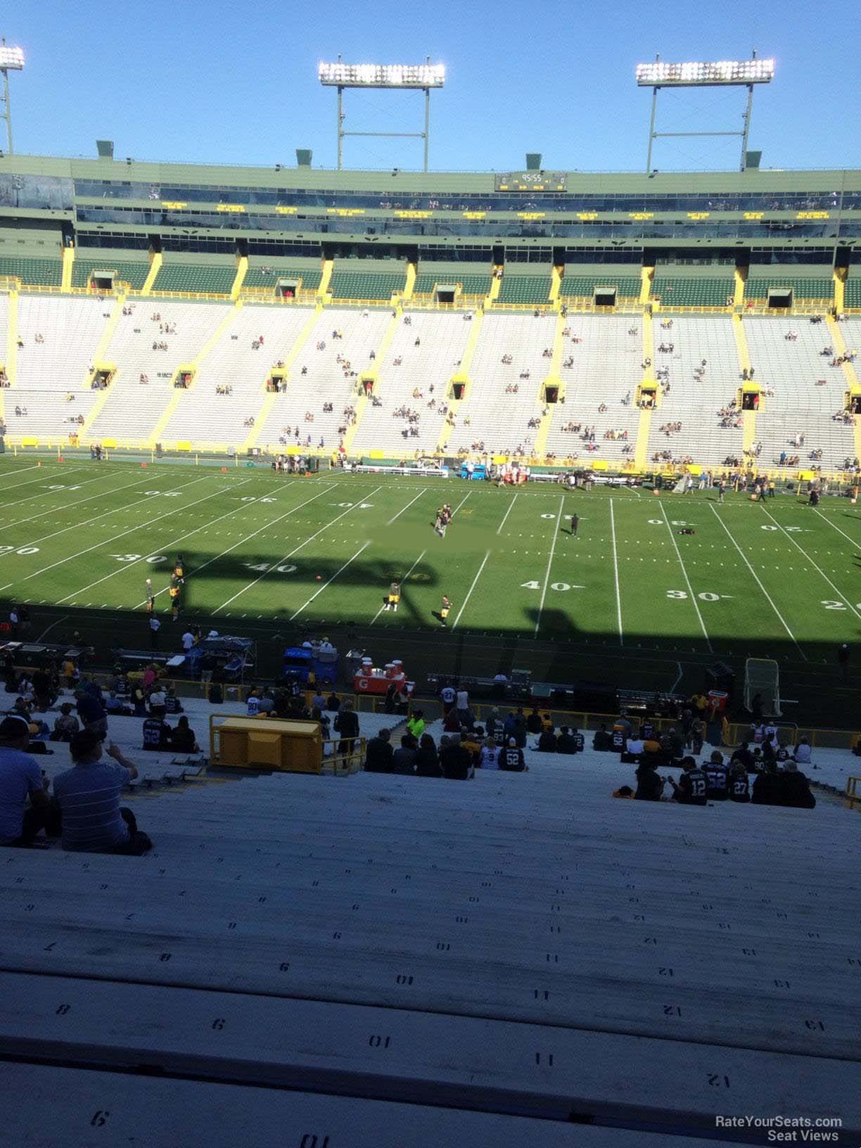 Section 120 at Lambeau Field 