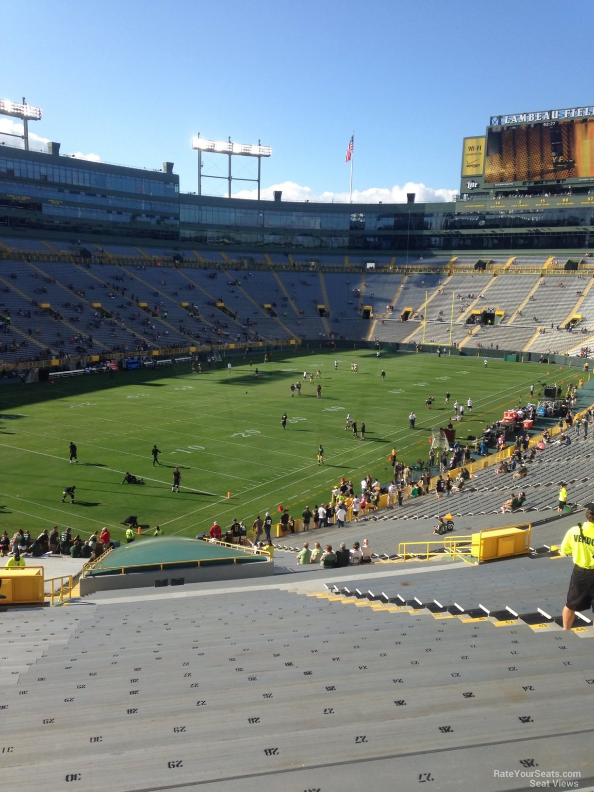 Section 136 at Lambeau Field 