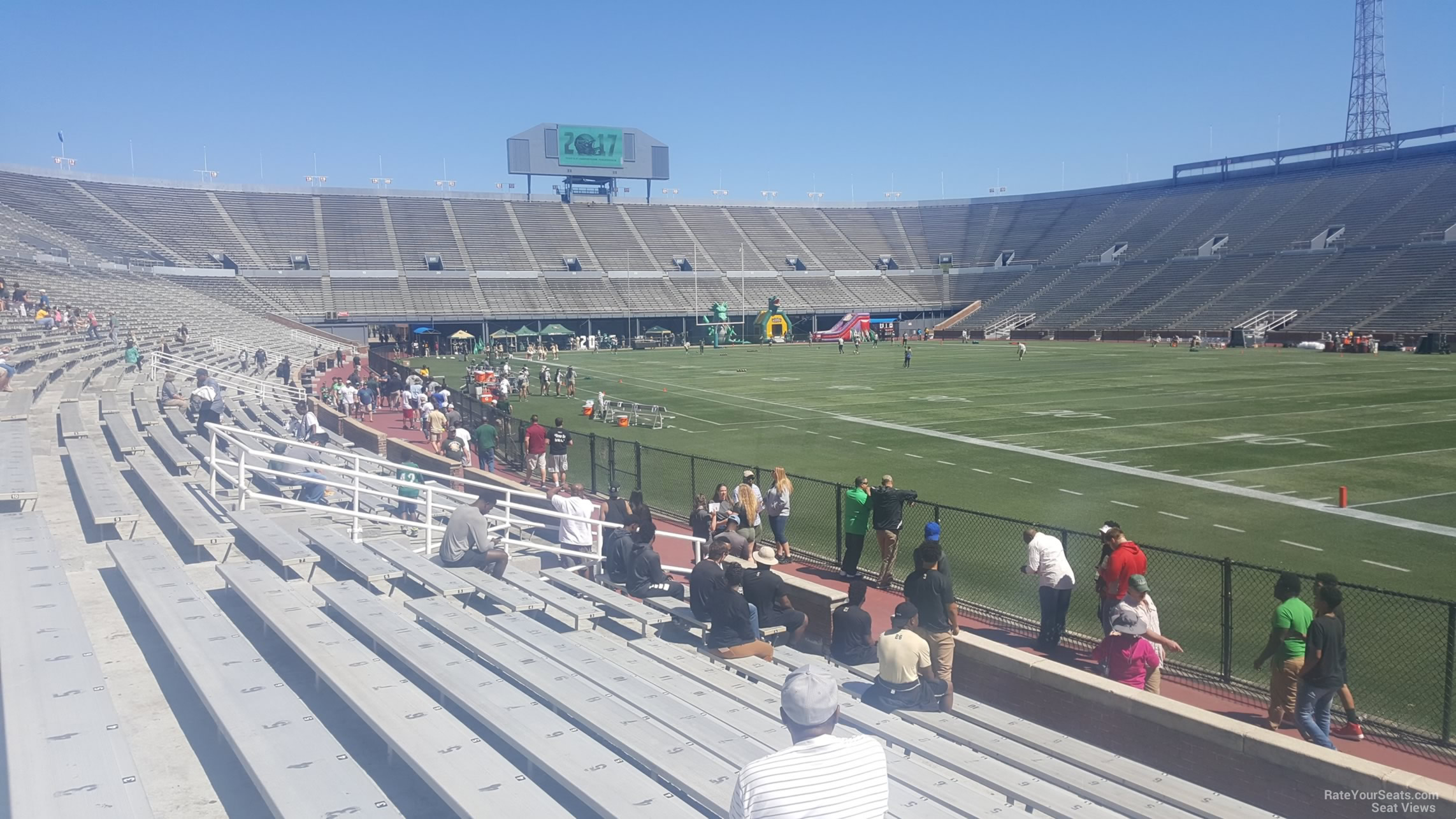 section 6, row 10 seat view  - legion field