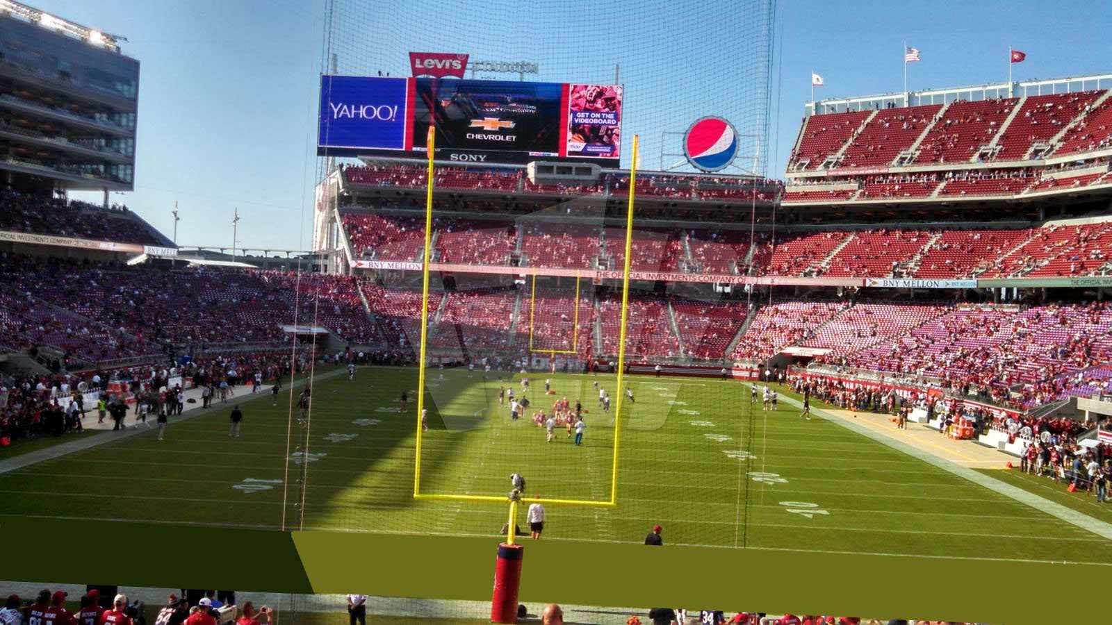 section 127, row 25 seat view  - levi