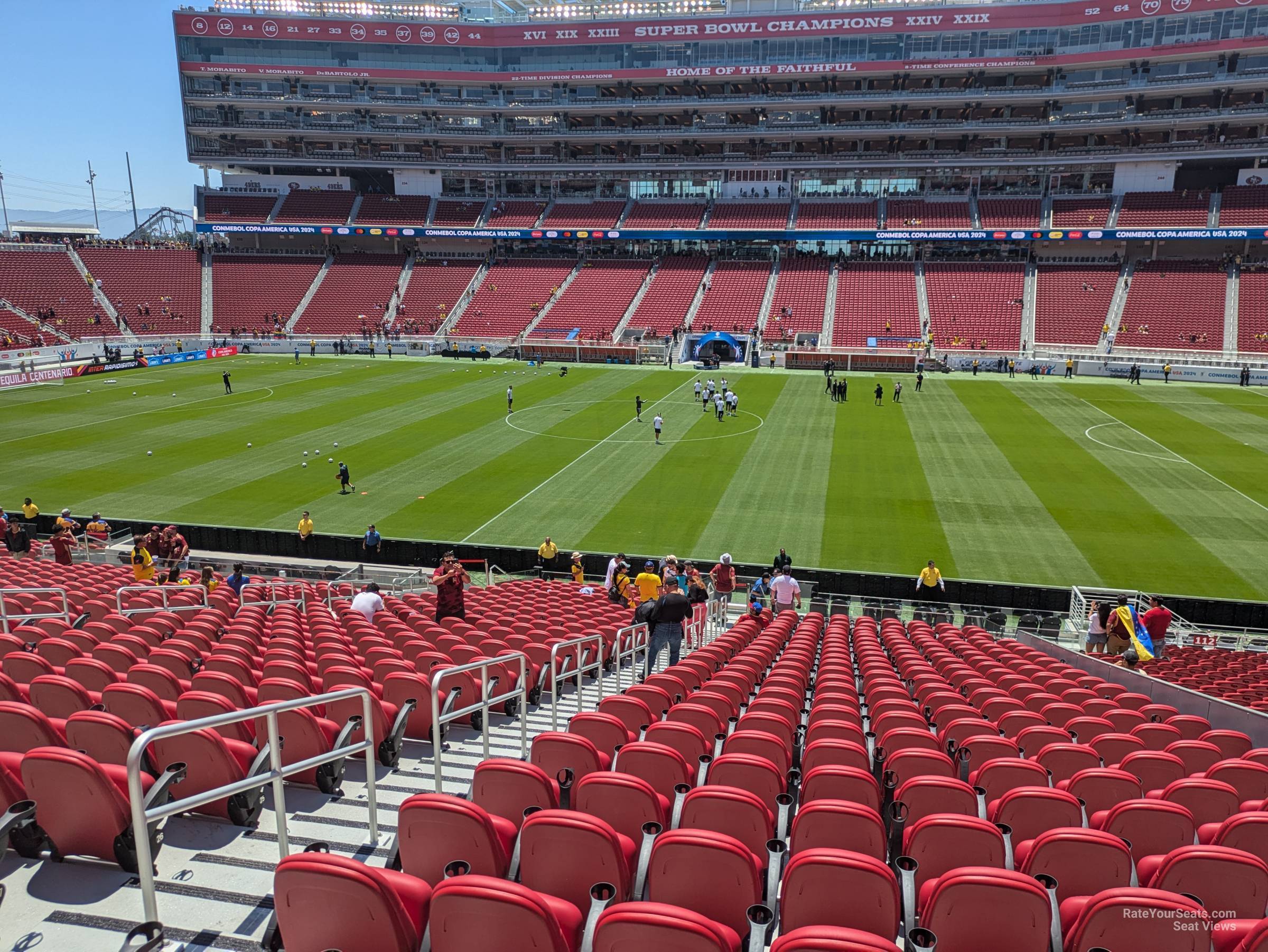 section c113, row 31 seat view  for soccer - levi